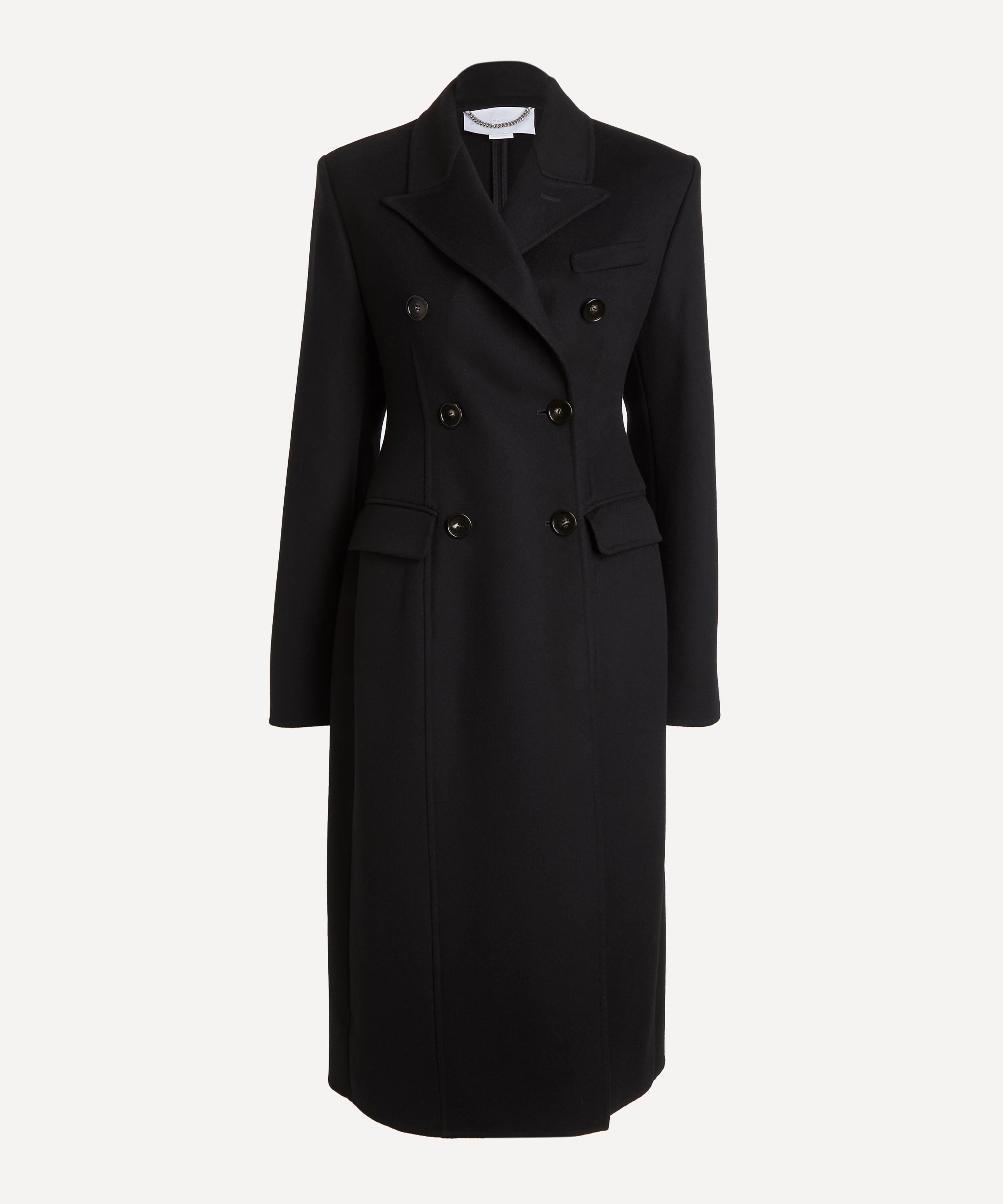 Stella McCartney - Black Double-Breasted Wool Coat