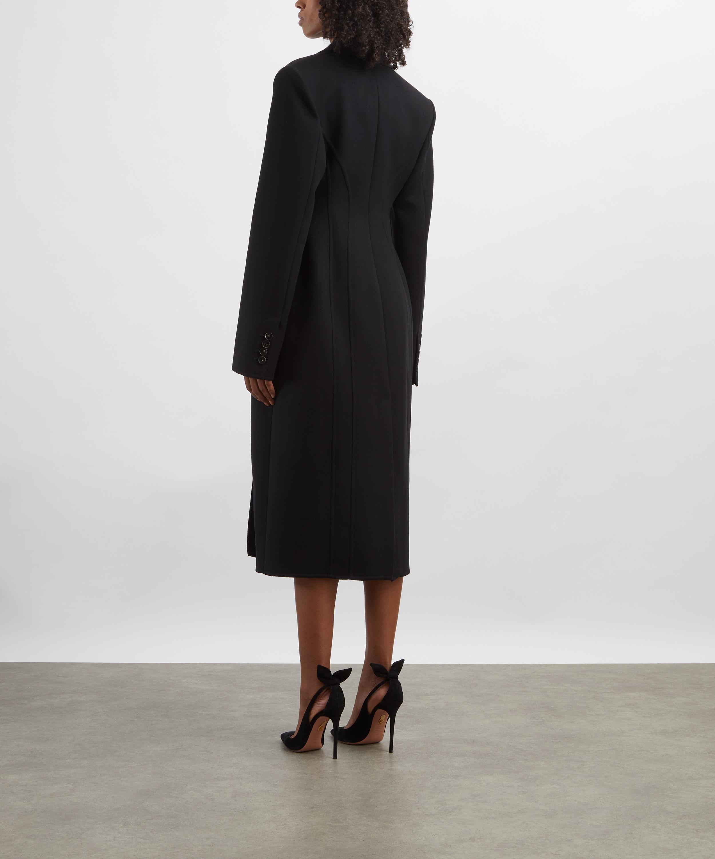 Stella McCartney - Black Double-Breasted Wool Coat image number 3