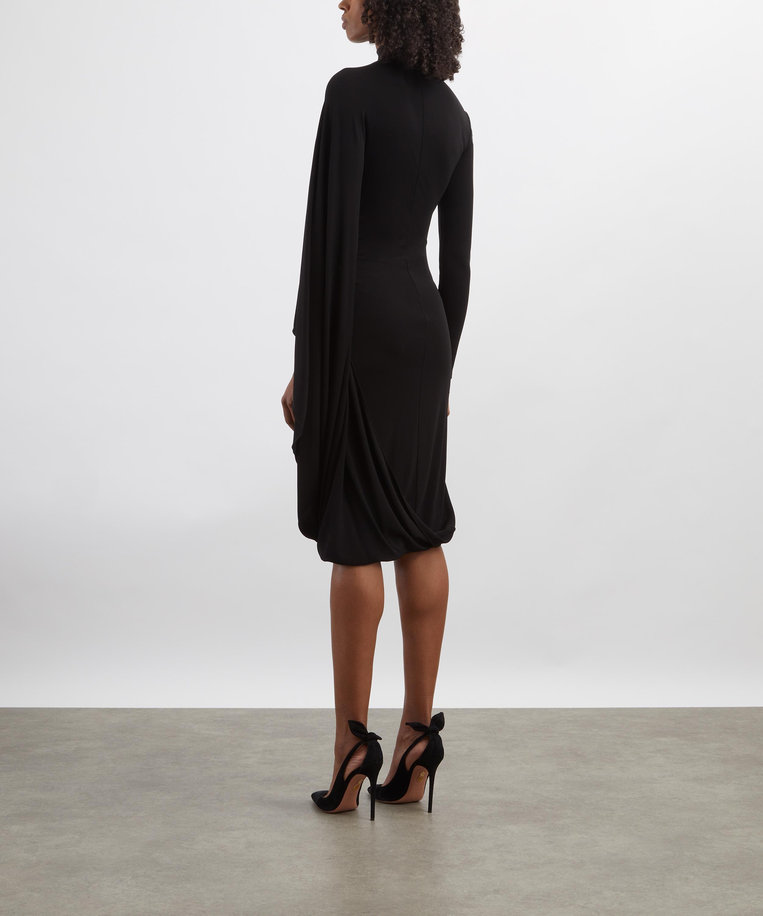 Stella McCartney - Asymmetric Cape Midi Dress image number 3