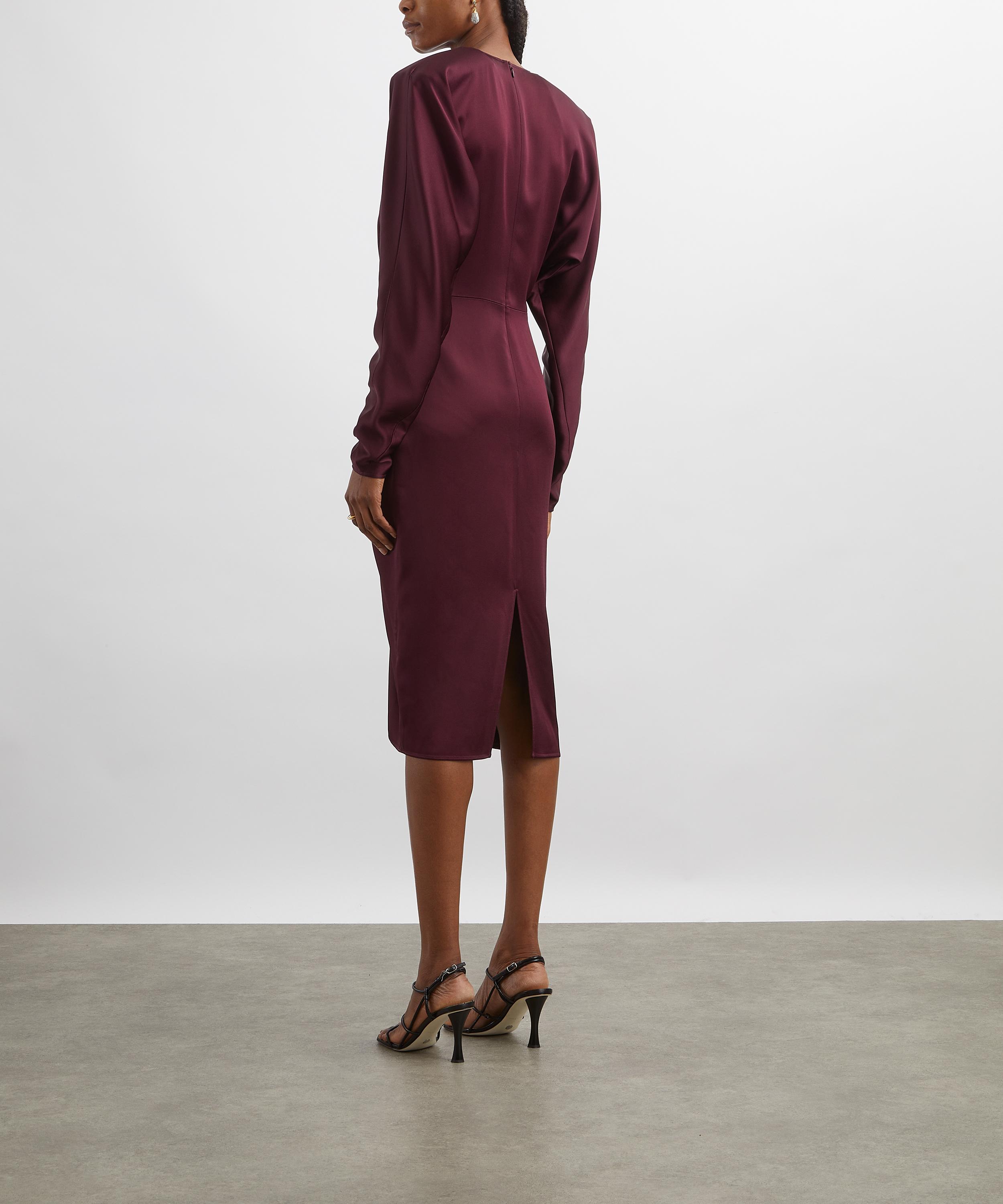 Stella McCartney - Twist Satin Midi Dress image number 3
