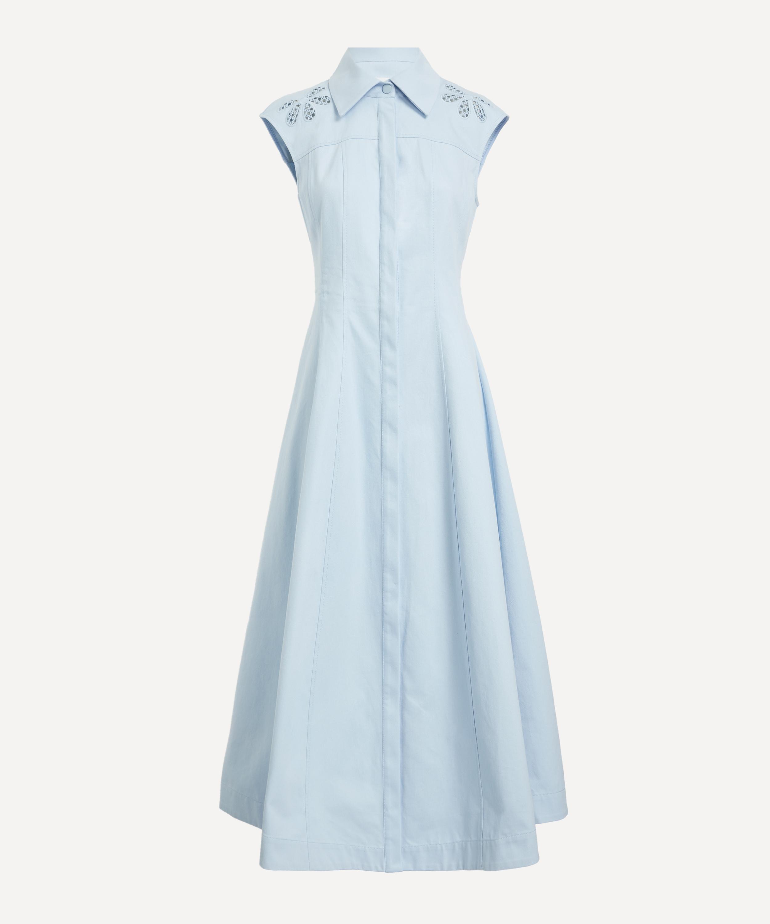 Clea - Franca Mist Blue Midi Dress