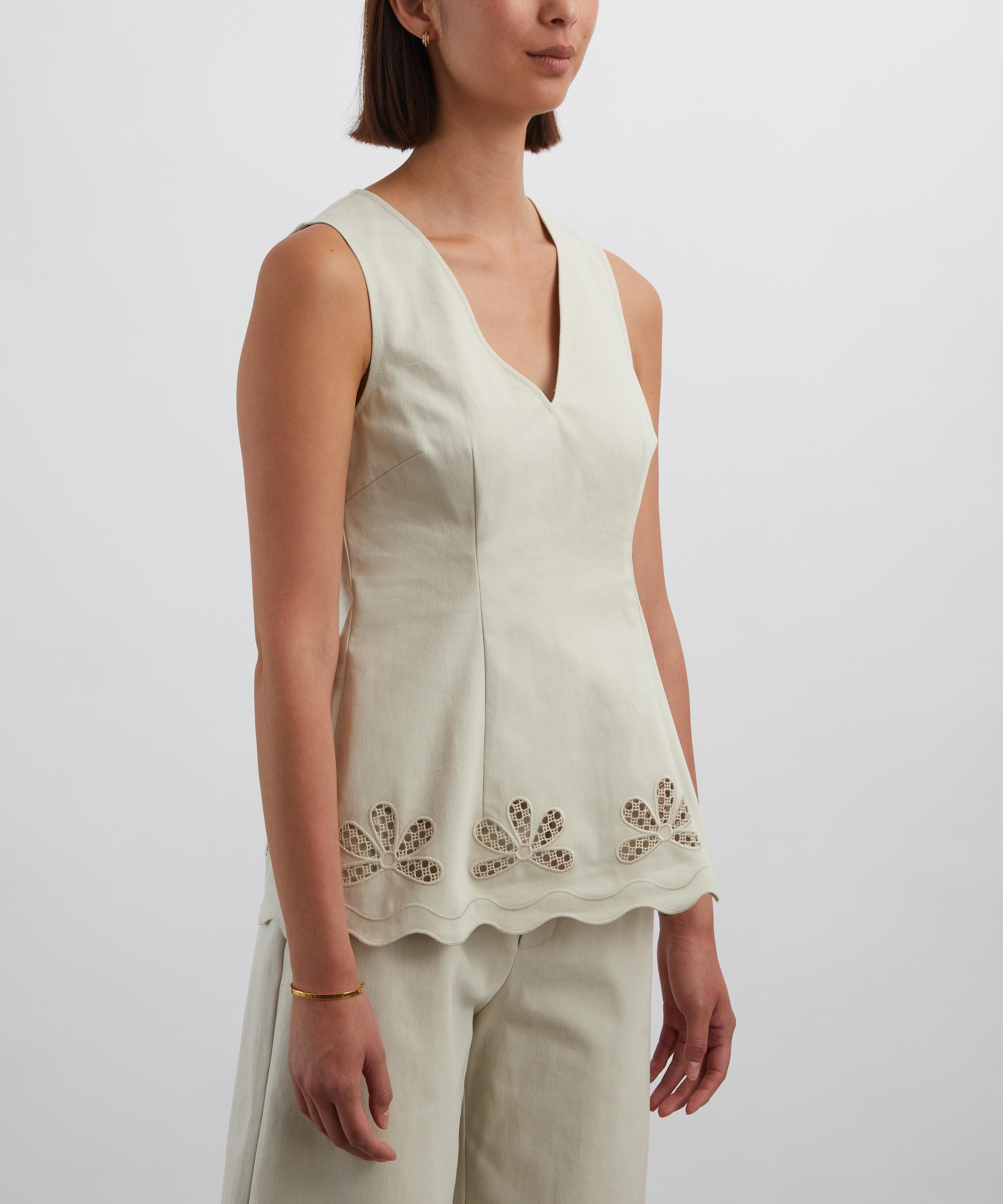 Clea - Gigi Cutwork Embroidered Top image number 2