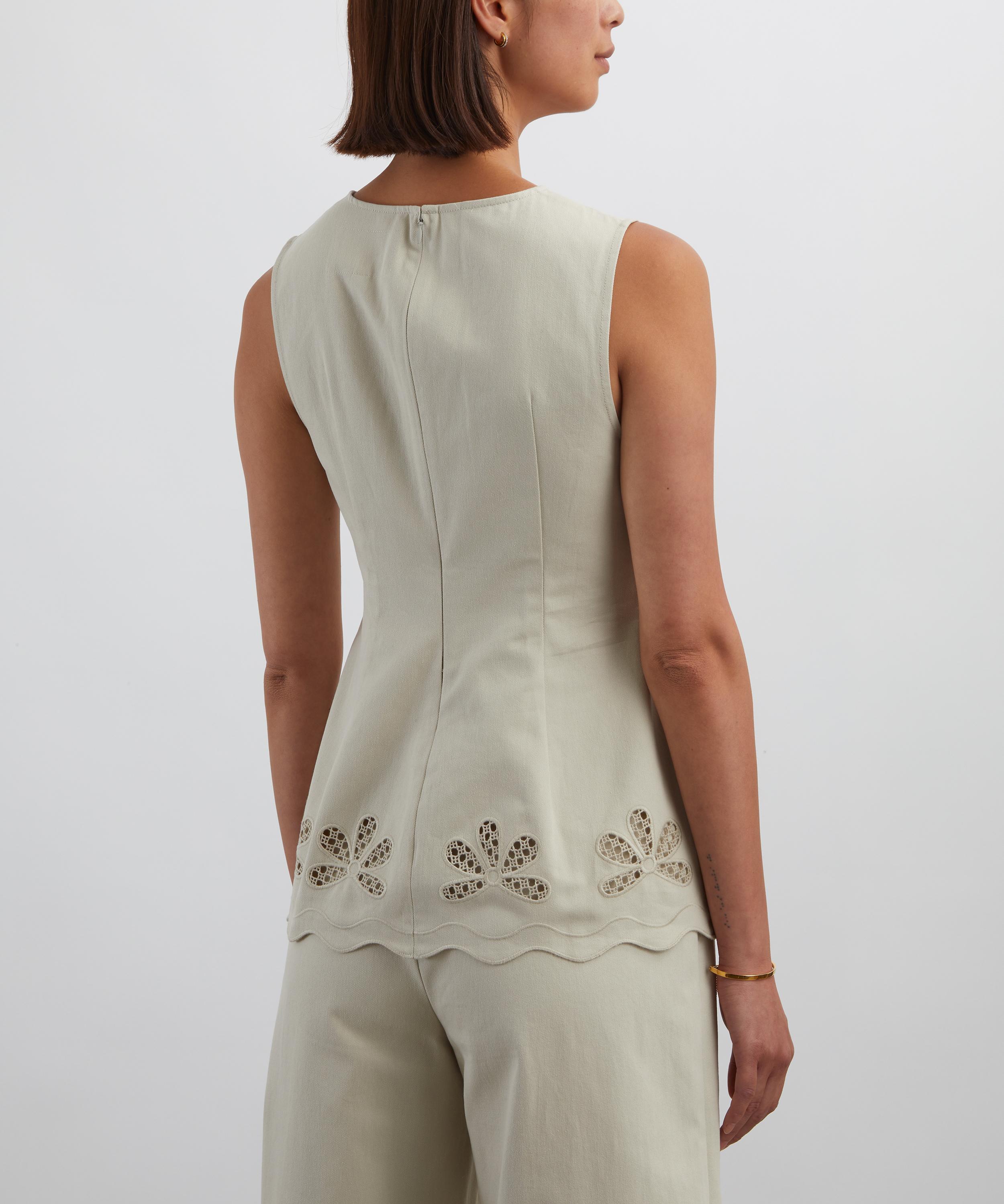 Clea - Gigi Cutwork Embroidered Top image number 3