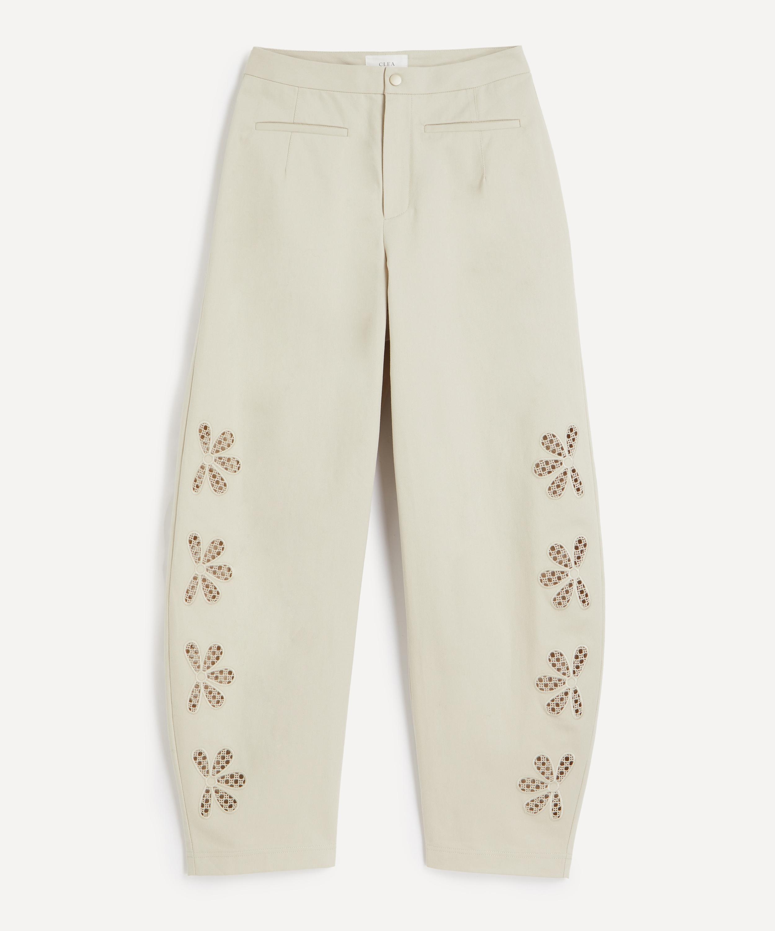Clea - Romeo Cutwork Embroidered Trousers