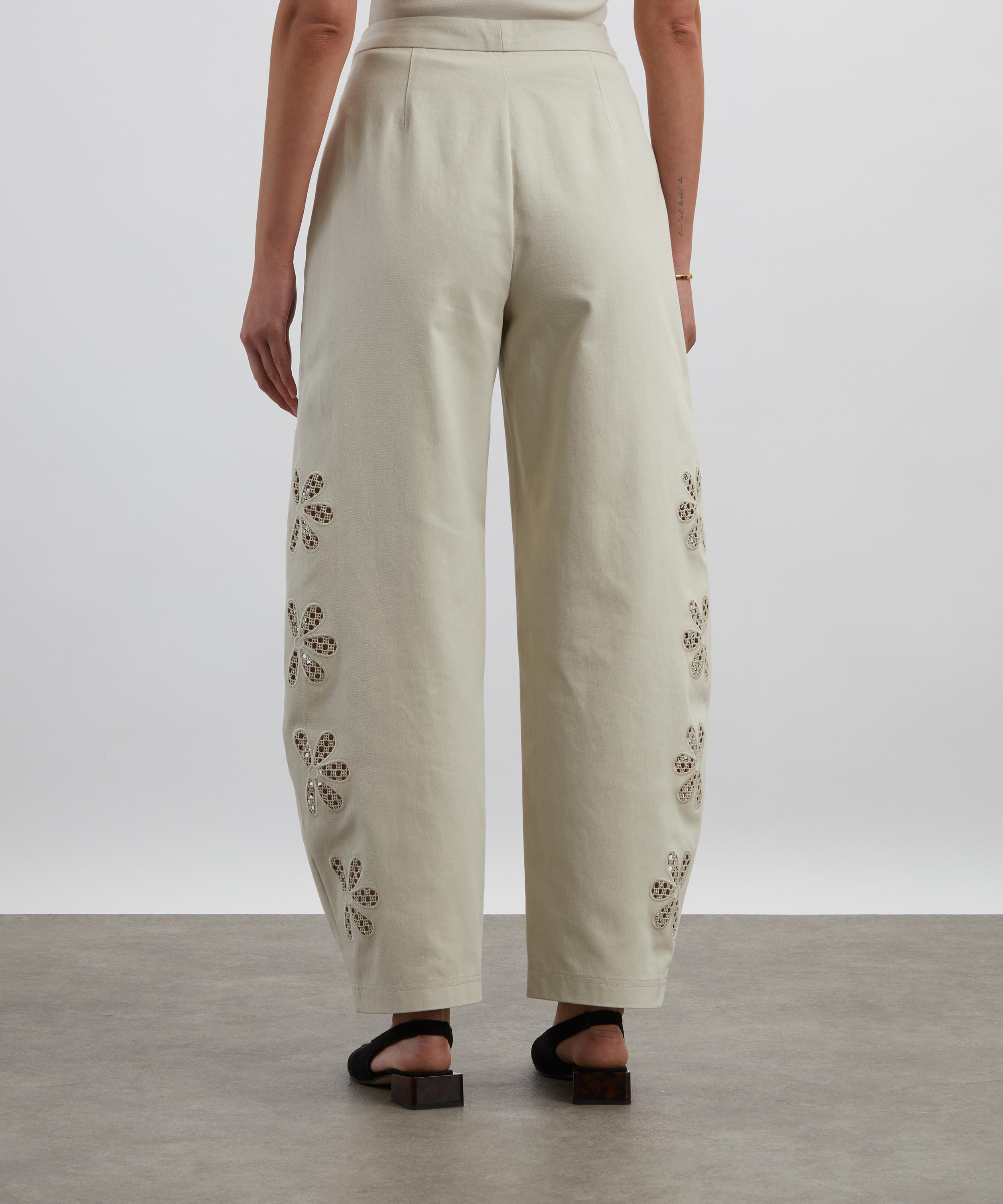 Clea - Romeo Cutwork Embroidered Trousers image number 3