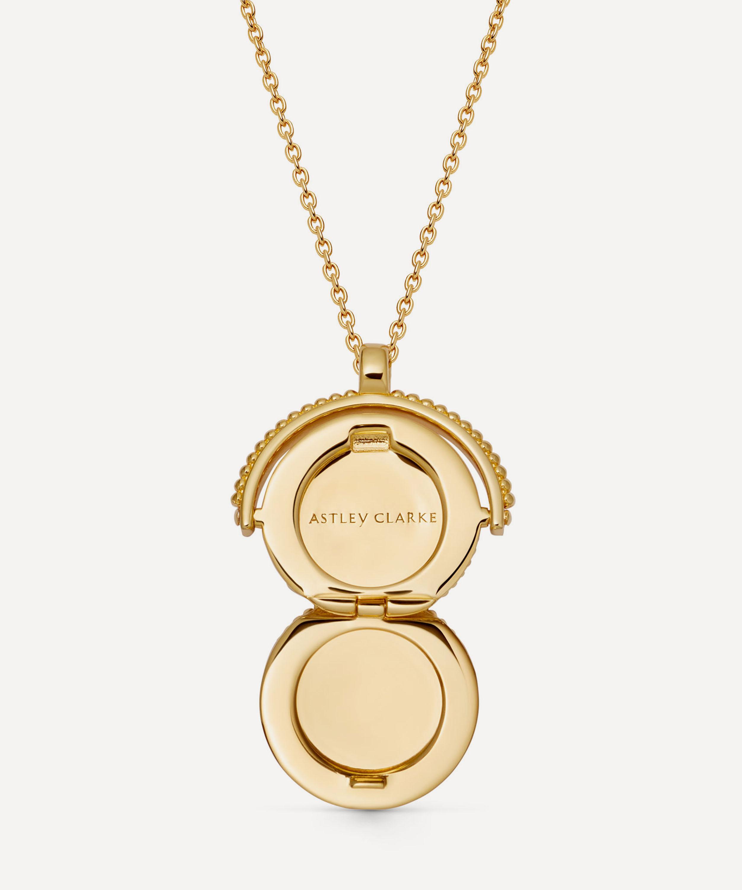 Astley Clarke - 18ct Gold-Plated Vermeil Silver Celestial Spinner Locket Necklace image number 2