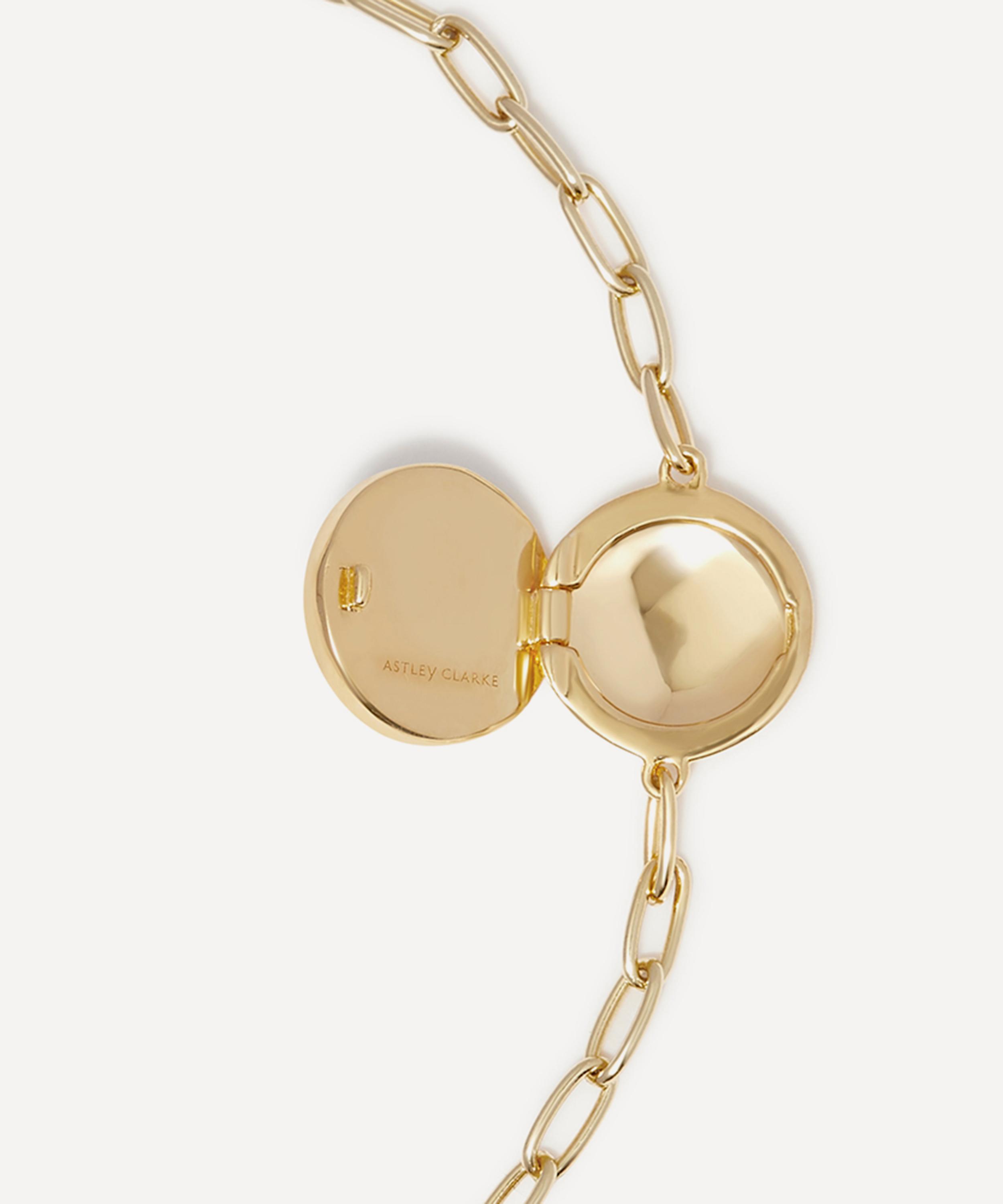 Astley Clarke - 18ct Gold Plated Vermeil Silver Polaris Lapis Locket Bracelet image number 2