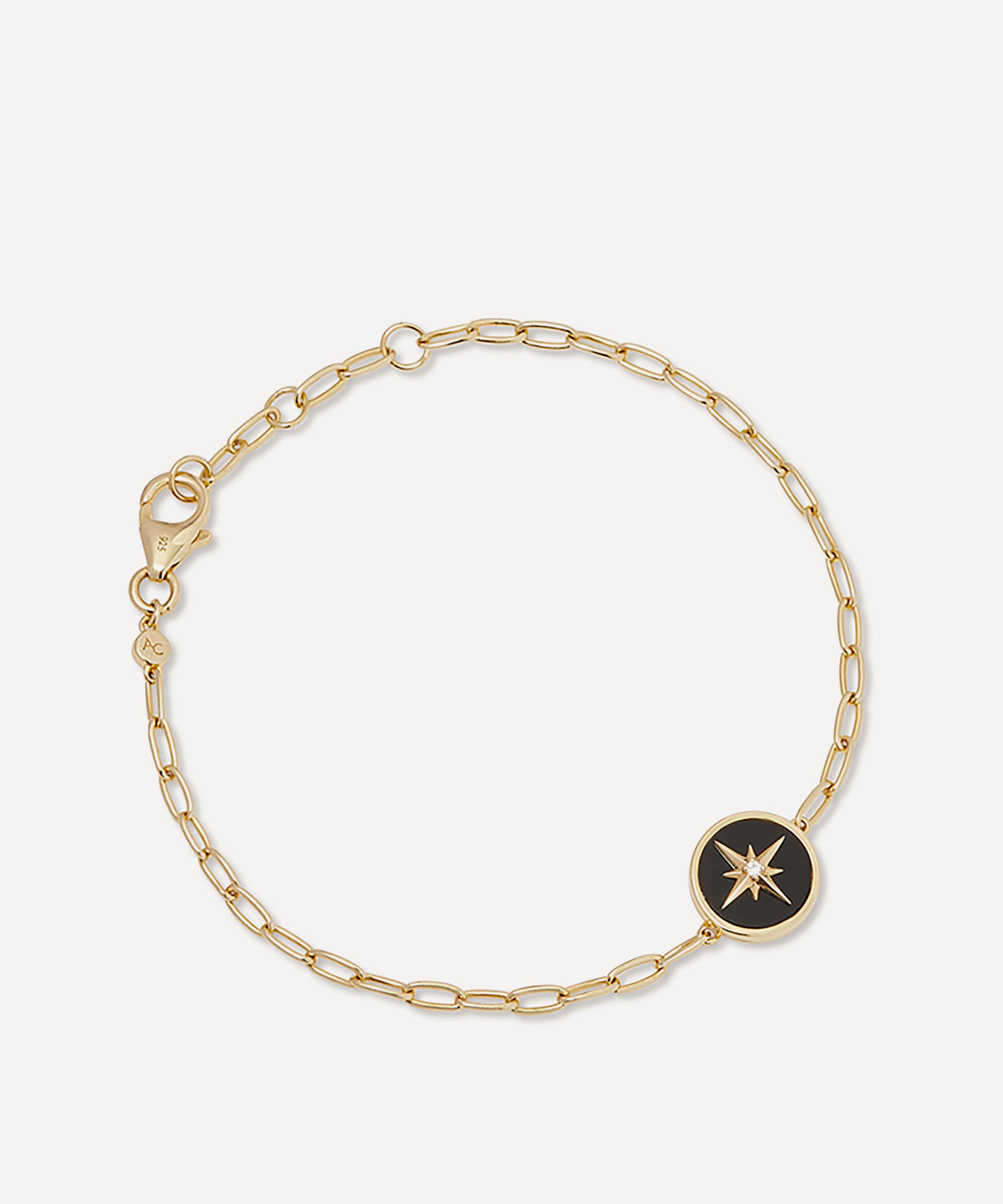 Astley Clarke - 18ct Gold Plated Vermeil Silver Polaris Black Onyx Locket Bracelet image number 0