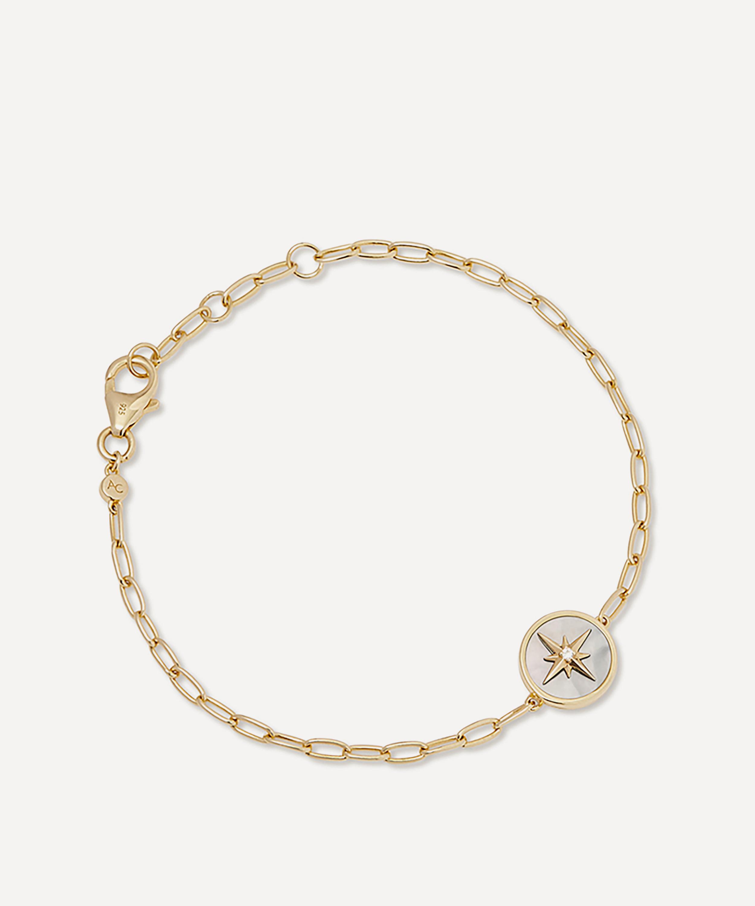 Astley Clarke - 18ct Gold Plated Vermeil Silver Polaris Mother of Pearl Locket Bracelet image number 0