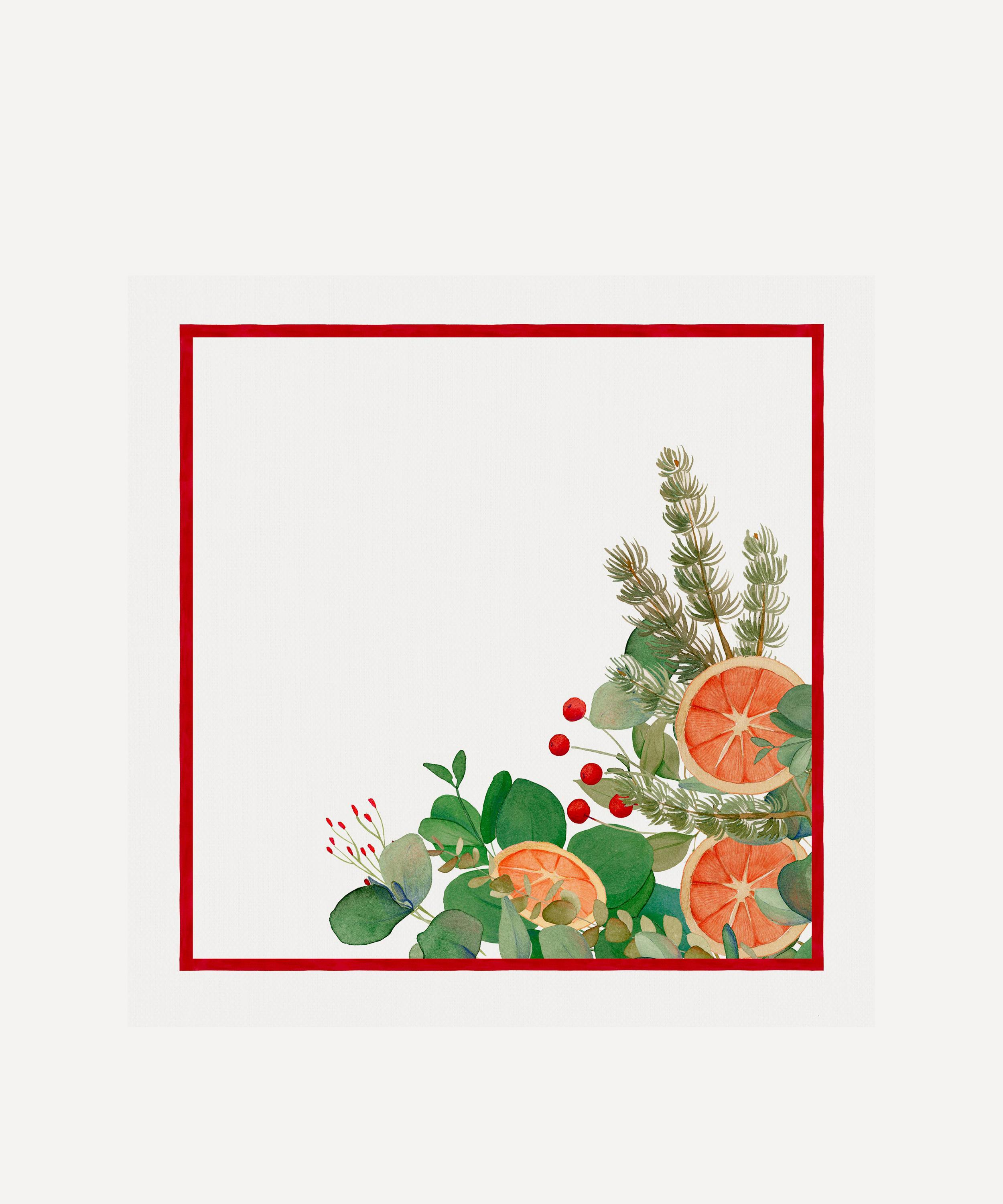 Tessitura Toscana Telerie - Garland Glee Linen Napkins Set of 4 image number 3