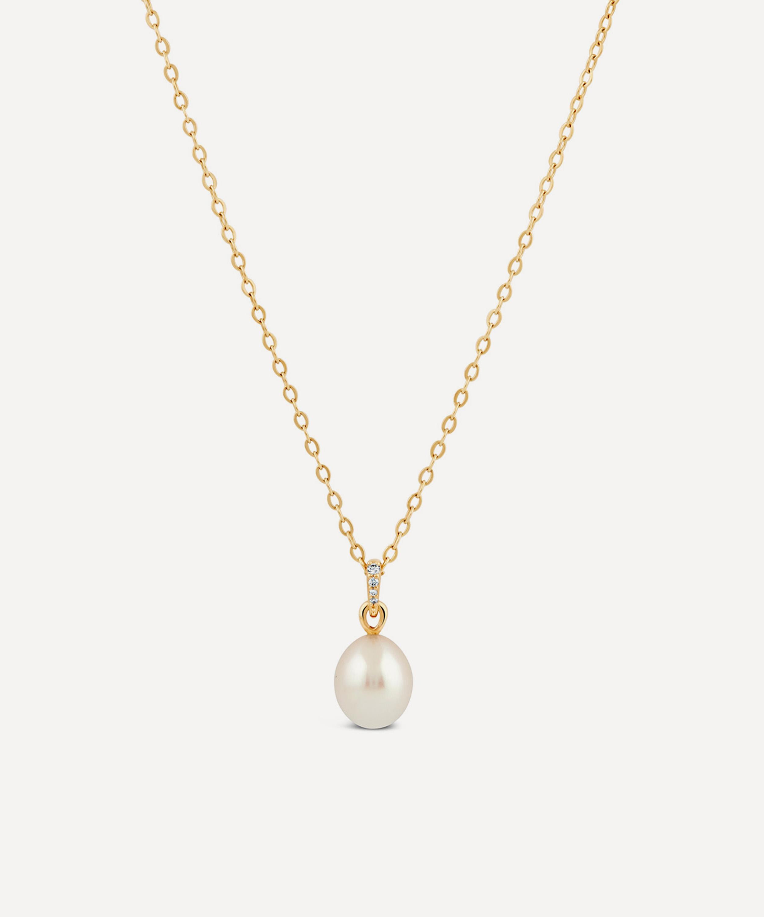 Dinny Hall - 9ct Gold Toro Pearl Pendant Necklace