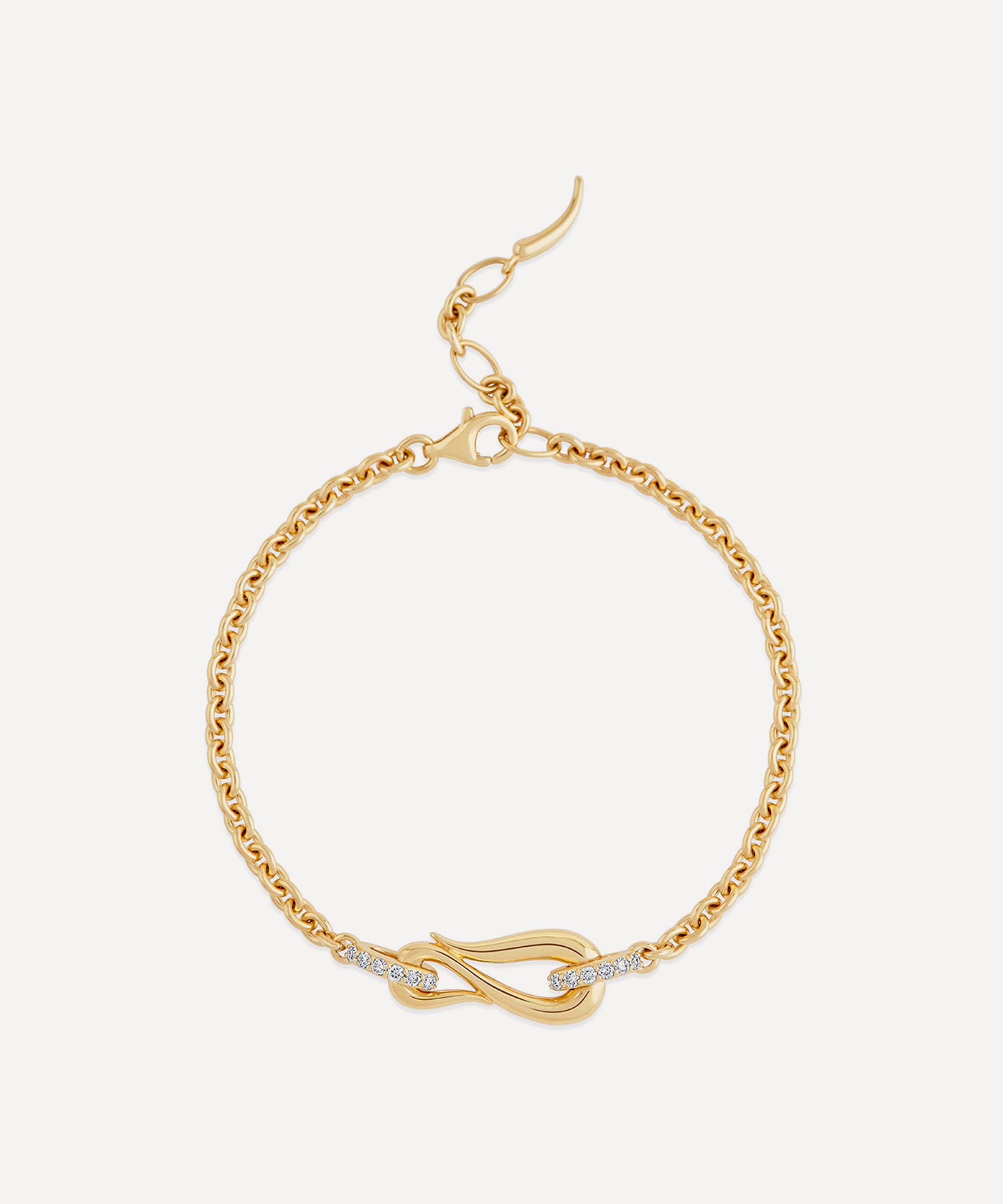 Dinny Hall - 9ct Gold Toro Lasso Diamond Bracelet image number 0