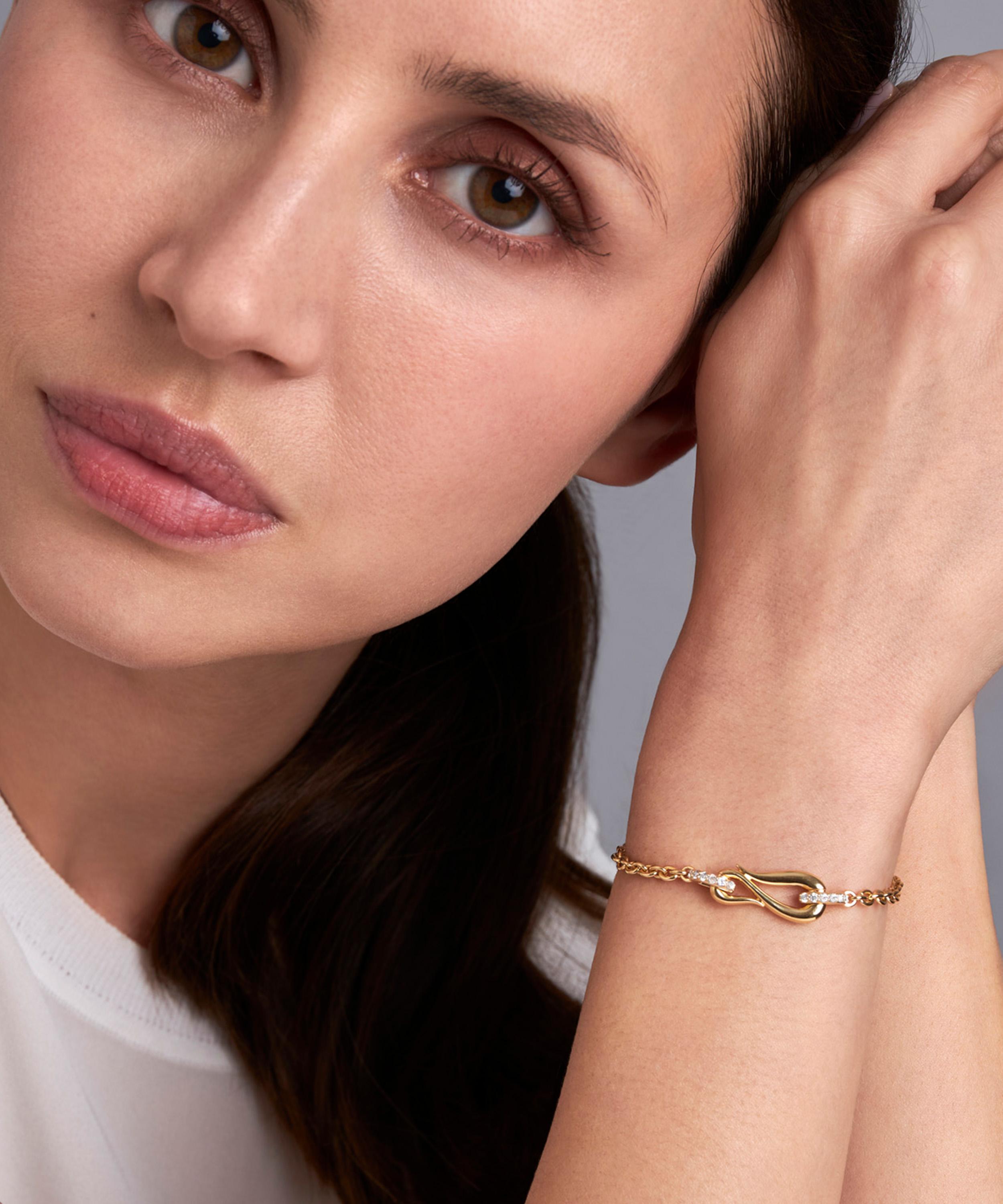 Dinny Hall - 9ct Gold Toro Lasso Diamond Bracelet image number 1