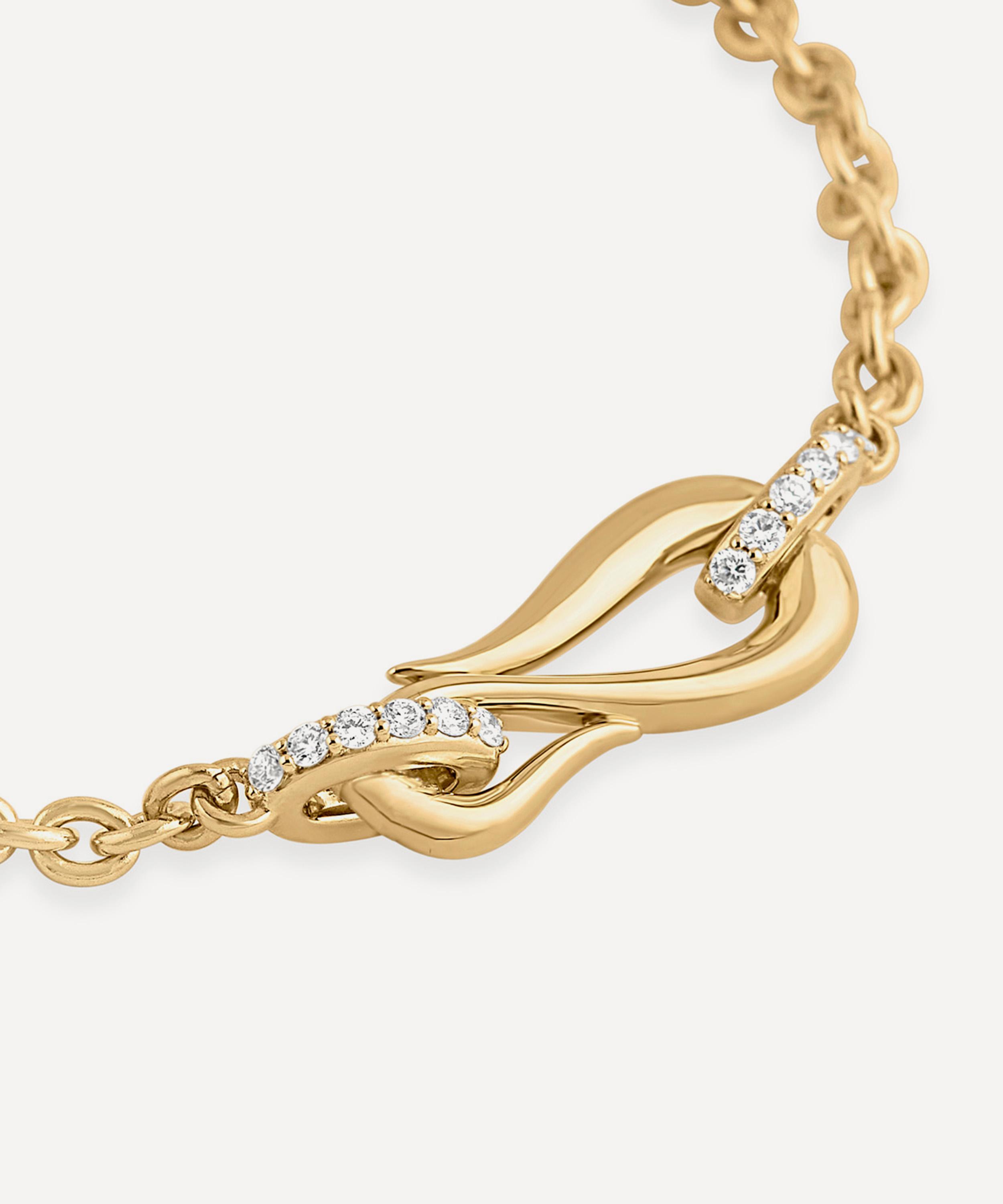 Dinny Hall - 9ct Gold Toro Lasso Diamond Bracelet image number 2