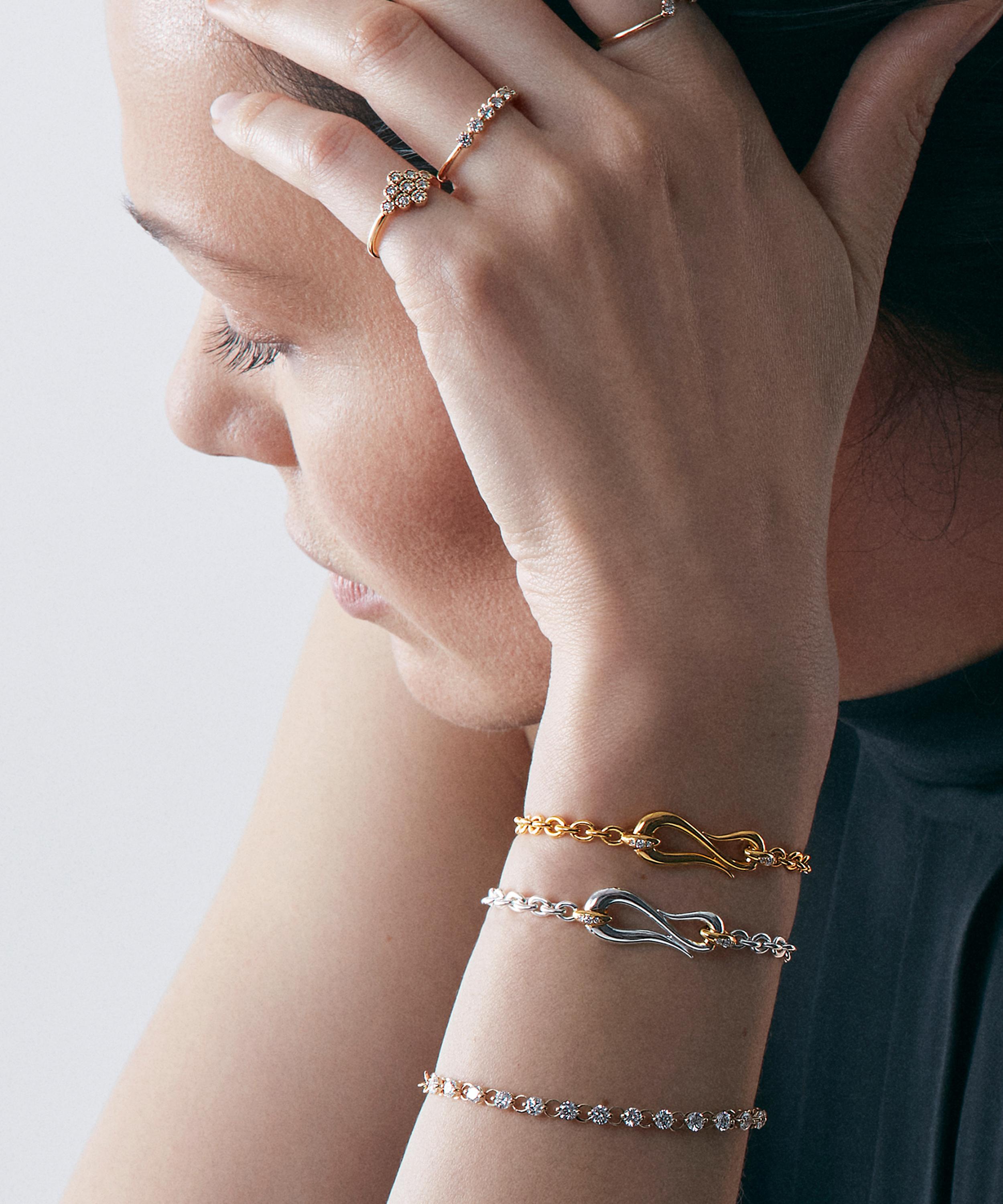 Dinny Hall - Mixed Metal Toro Lasso Diamond Bracelet image number 1