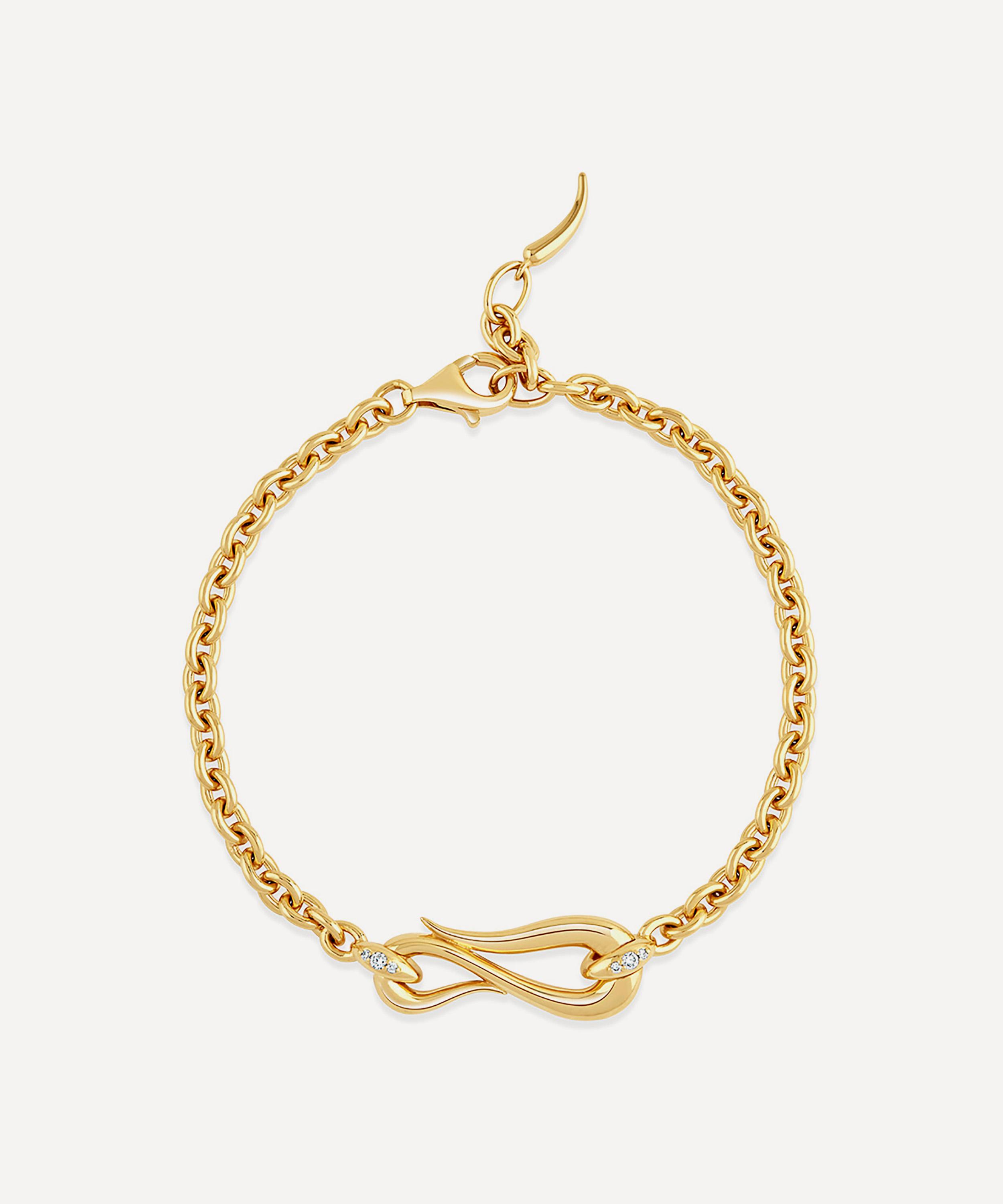 Dinny Hall - Gold-Plated Vermeil Silver Toro Lasso Diamond Bracelet