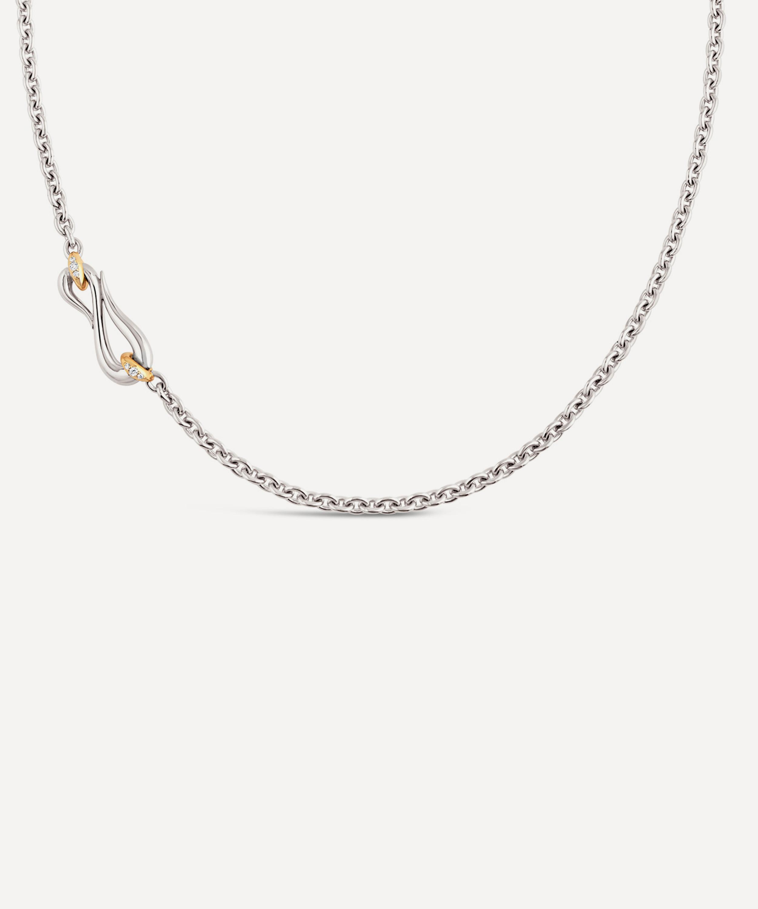 Dinny Hall - Mixed Metal Toro Lasso Diamond Necklace image number 0