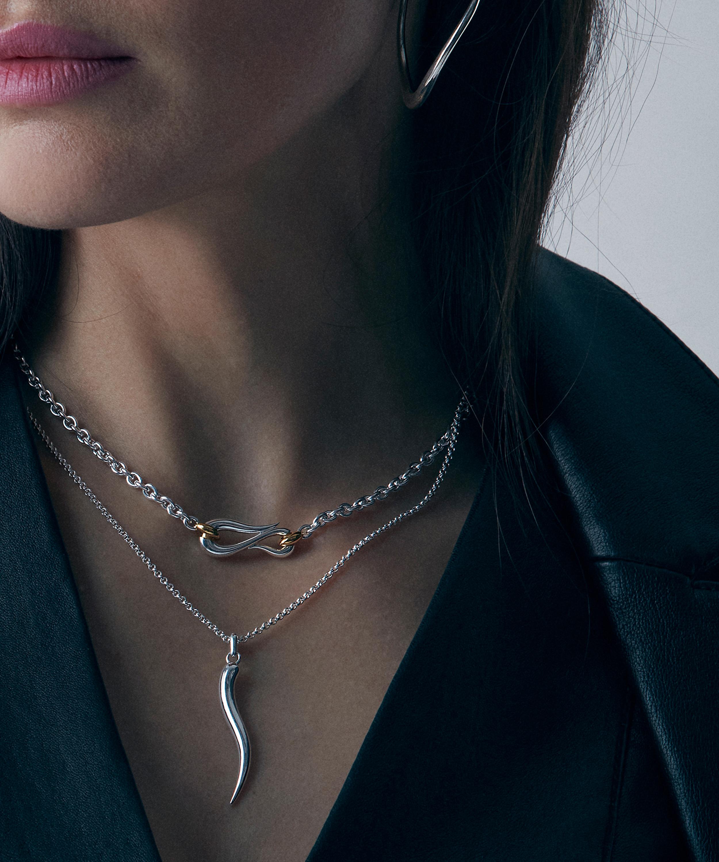 Dinny Hall - Mixed Metal Toro Lasso Diamond Necklace image number 1