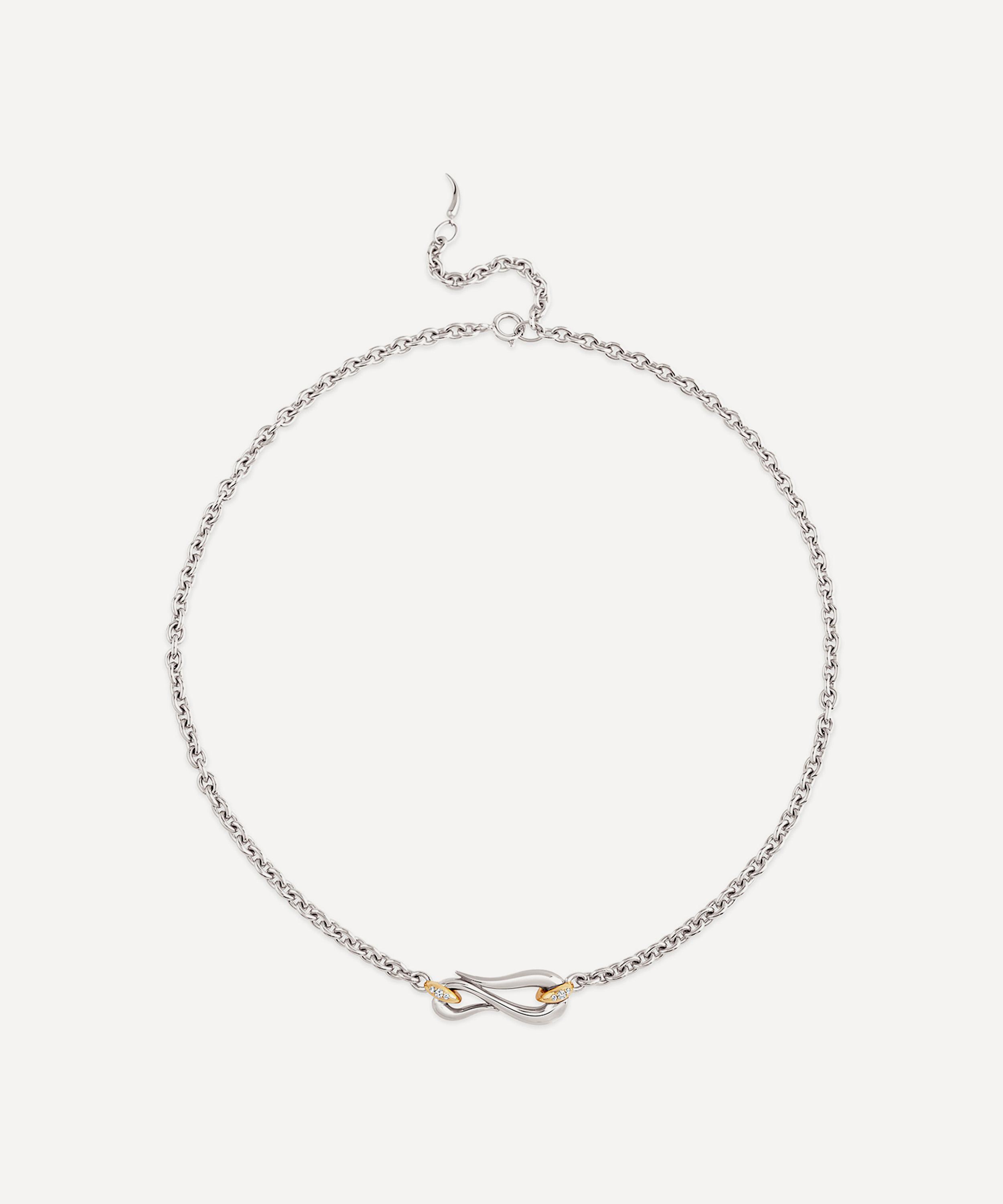 Dinny Hall - Mixed Metal Toro Lasso Diamond Necklace image number 2