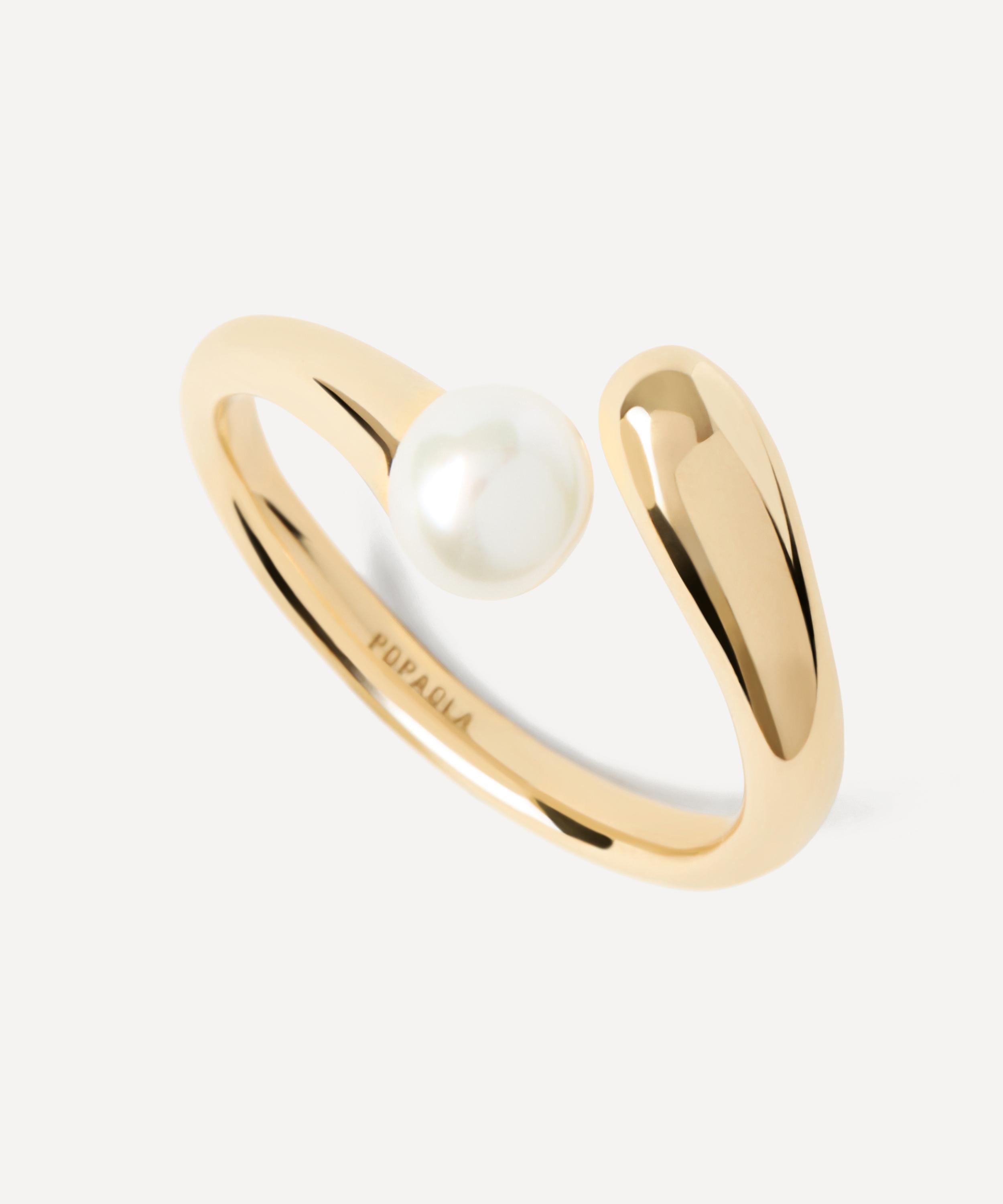 PDPAOLA - 18ct Gold-Plated La Perla Ring image number 2