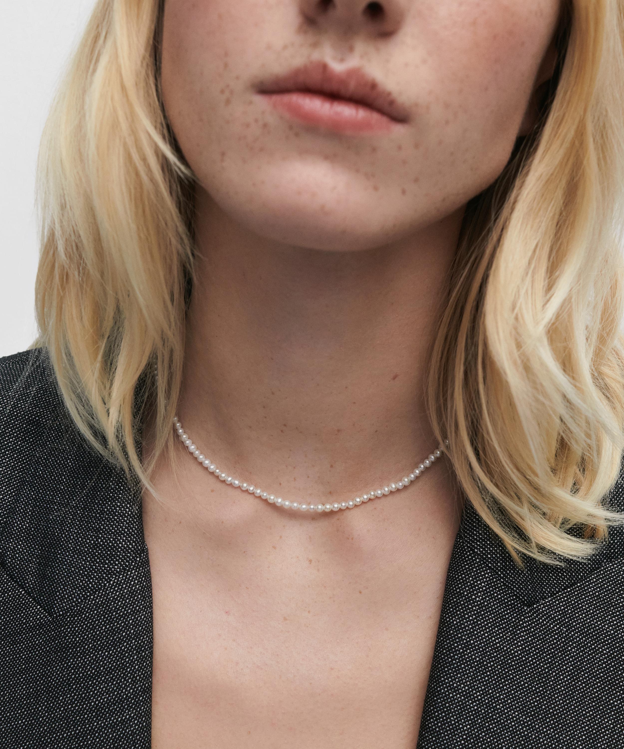 PDPAOLA - 18ct Gold-Plated La Perla Essential Pearl Necklace image number 1