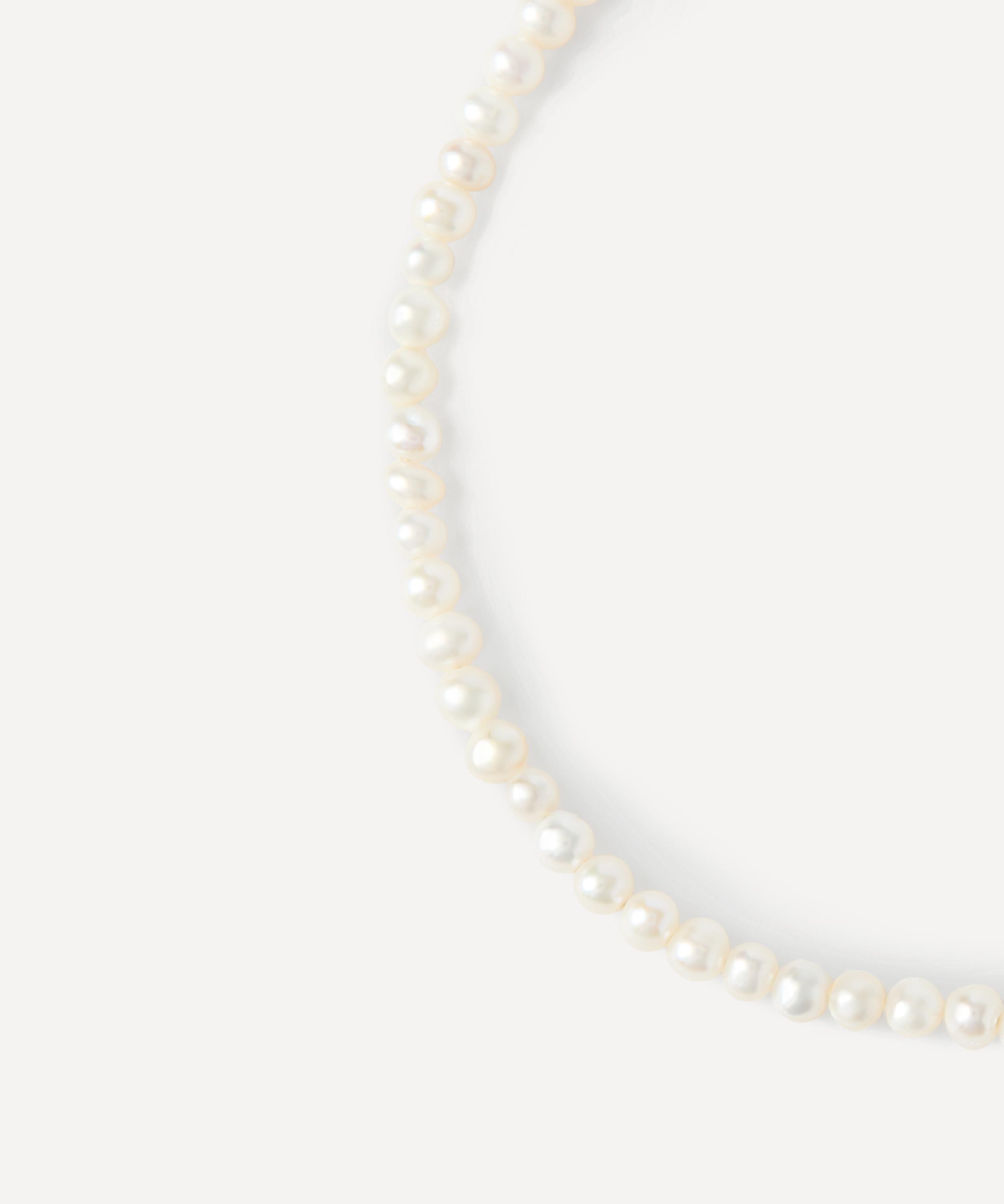 PDPAOLA - 18ct Gold-Plated La Perla Essential Pearl Necklace image number 2