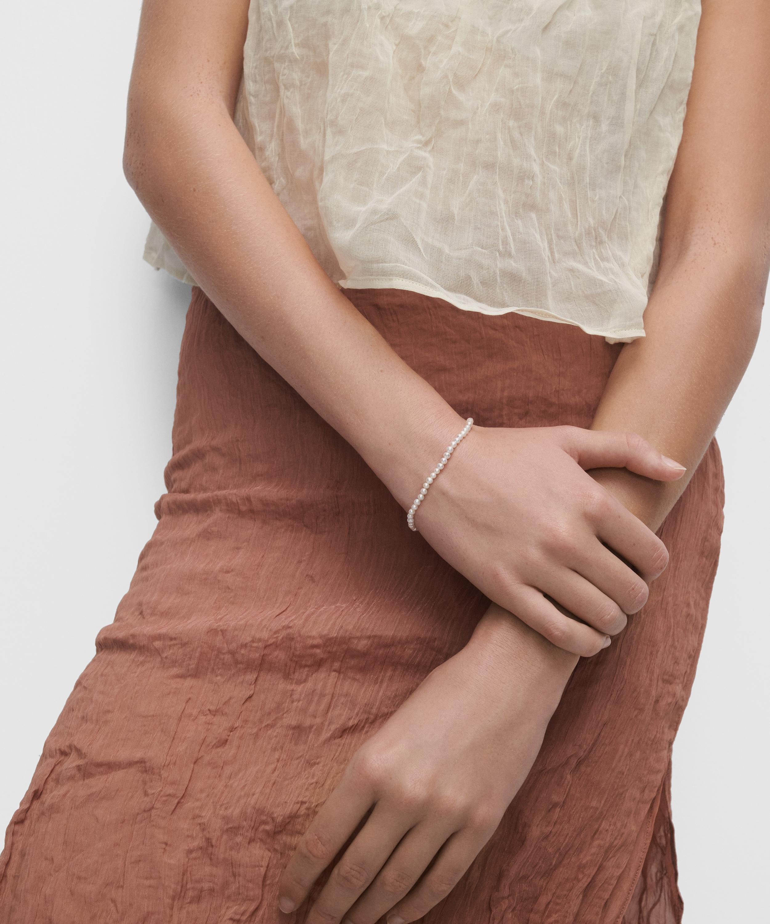 PDPAOLA - 18ct Gold-Plated La Perla Essential Pearl Bracelet image number 1