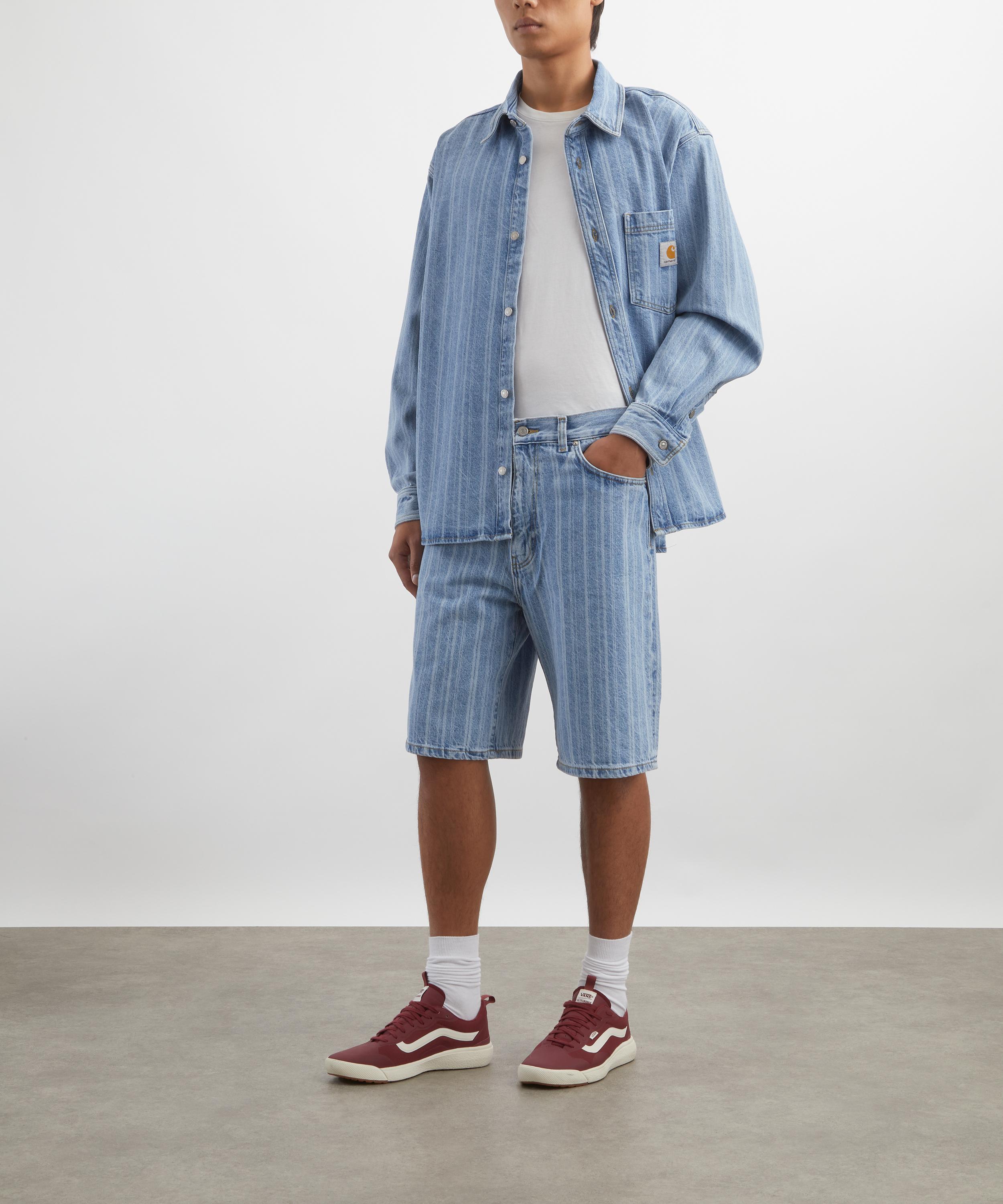 Carhartt WIP - Rylan Striped Denim Shorts image number 1