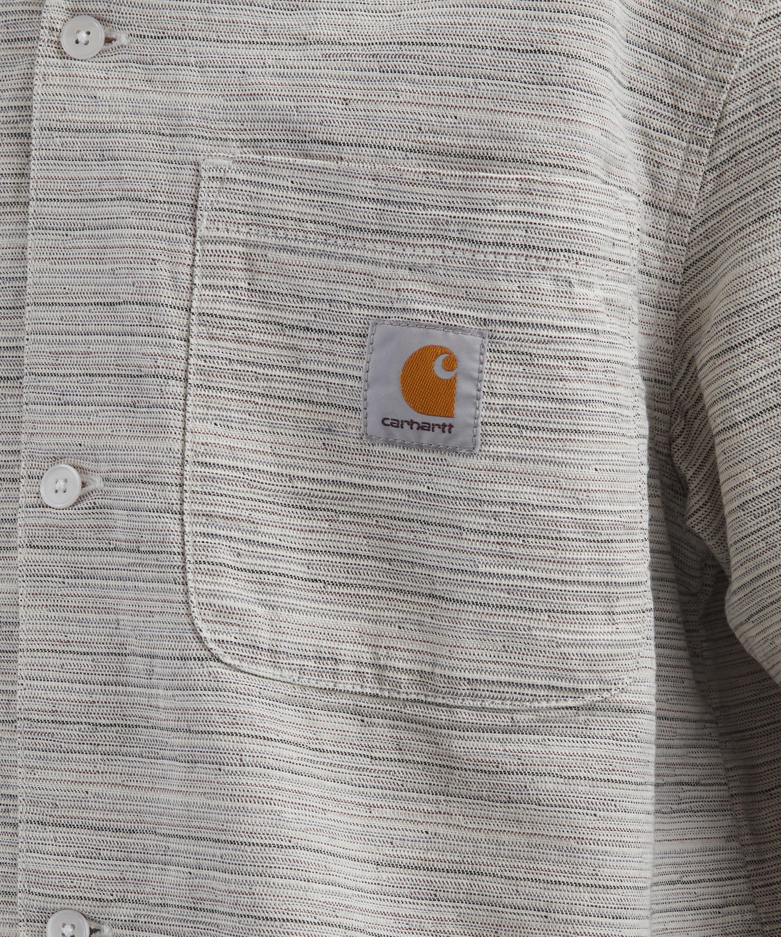 Carhartt WIP - Short-Sleeve Jacquard Stripe Gellar Shirt image number 4