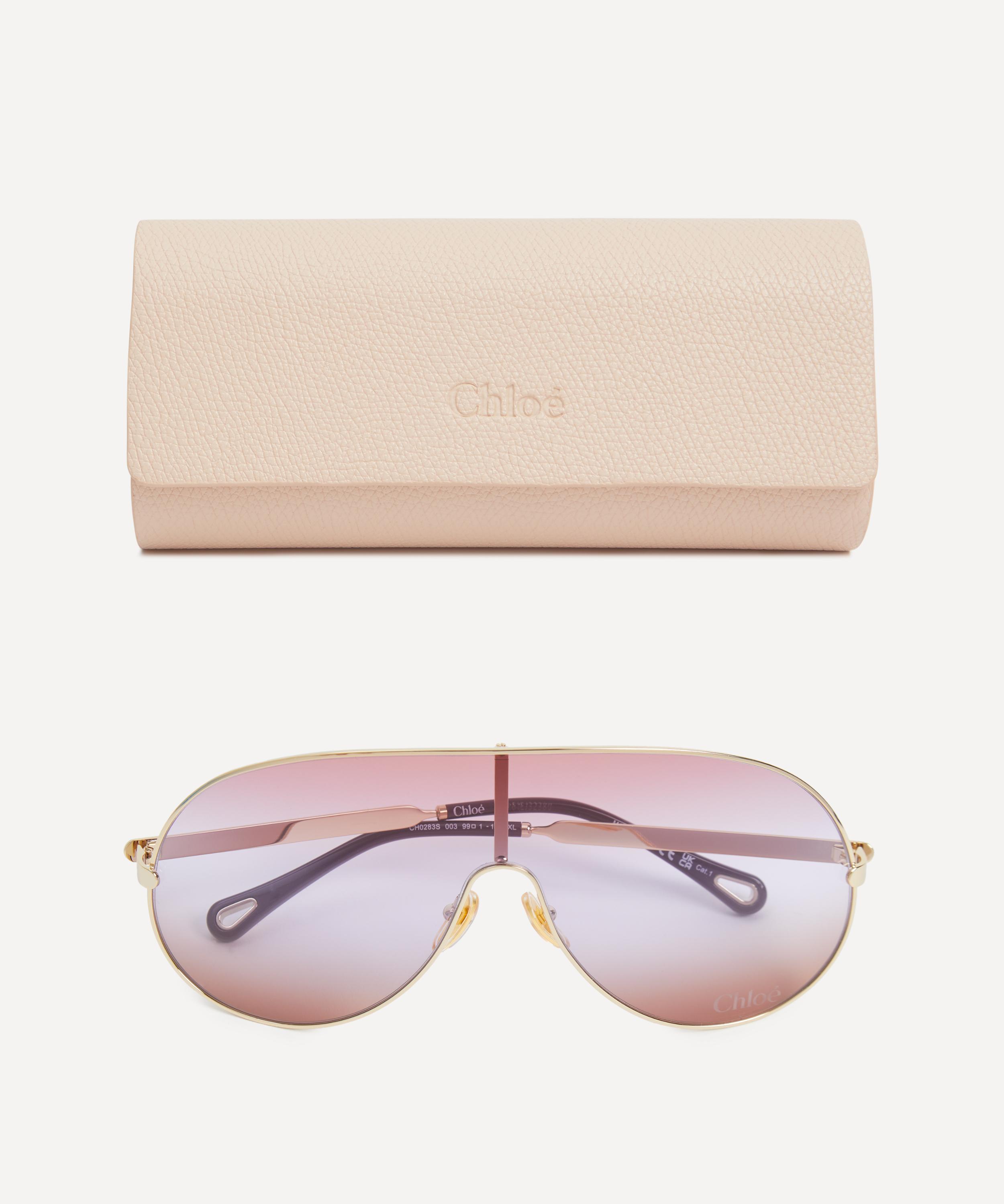 Chloé - Mask Metal Sunglasses image number 3