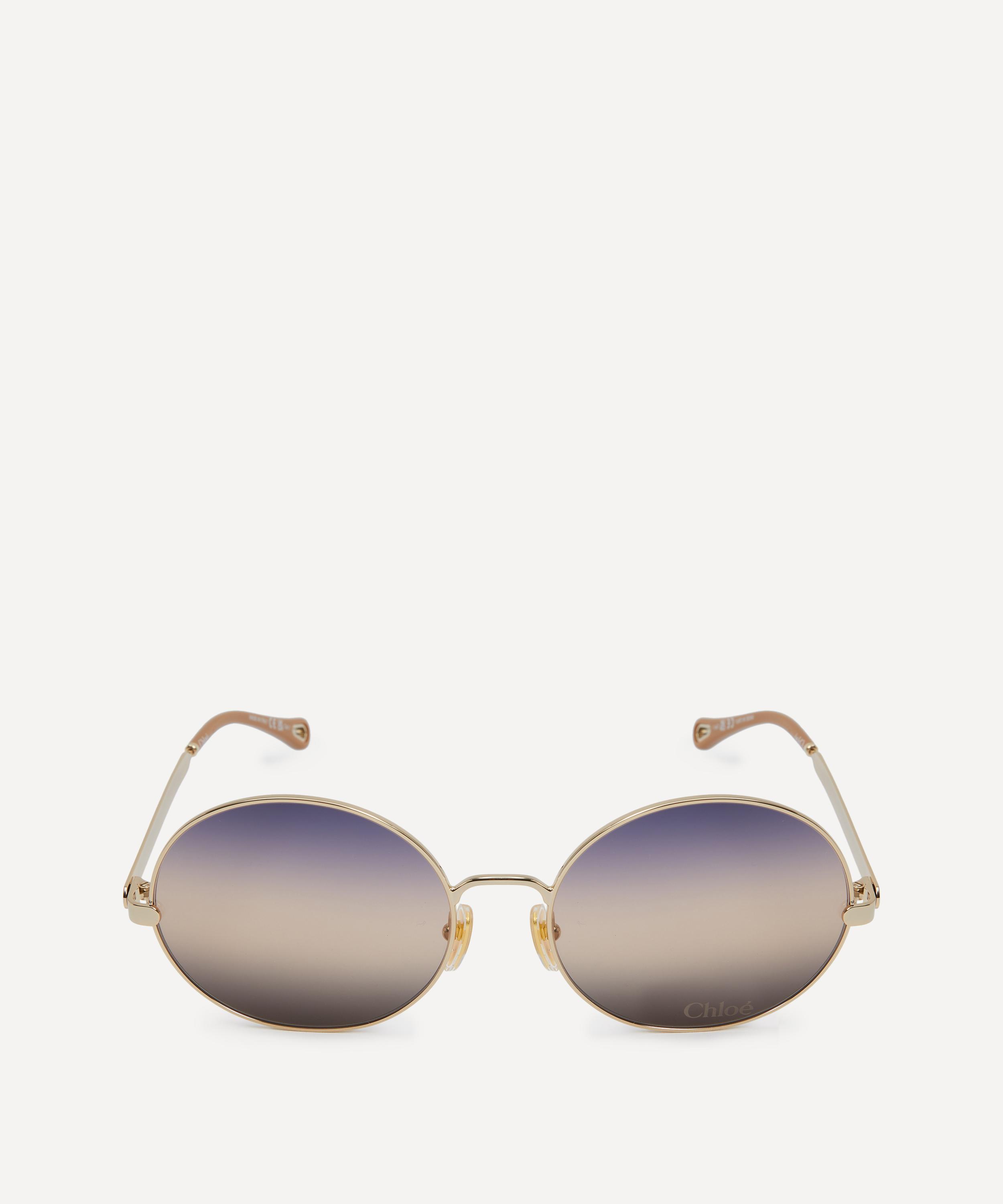 Chloé - Oversized Round Metal Sunglasses image number 0