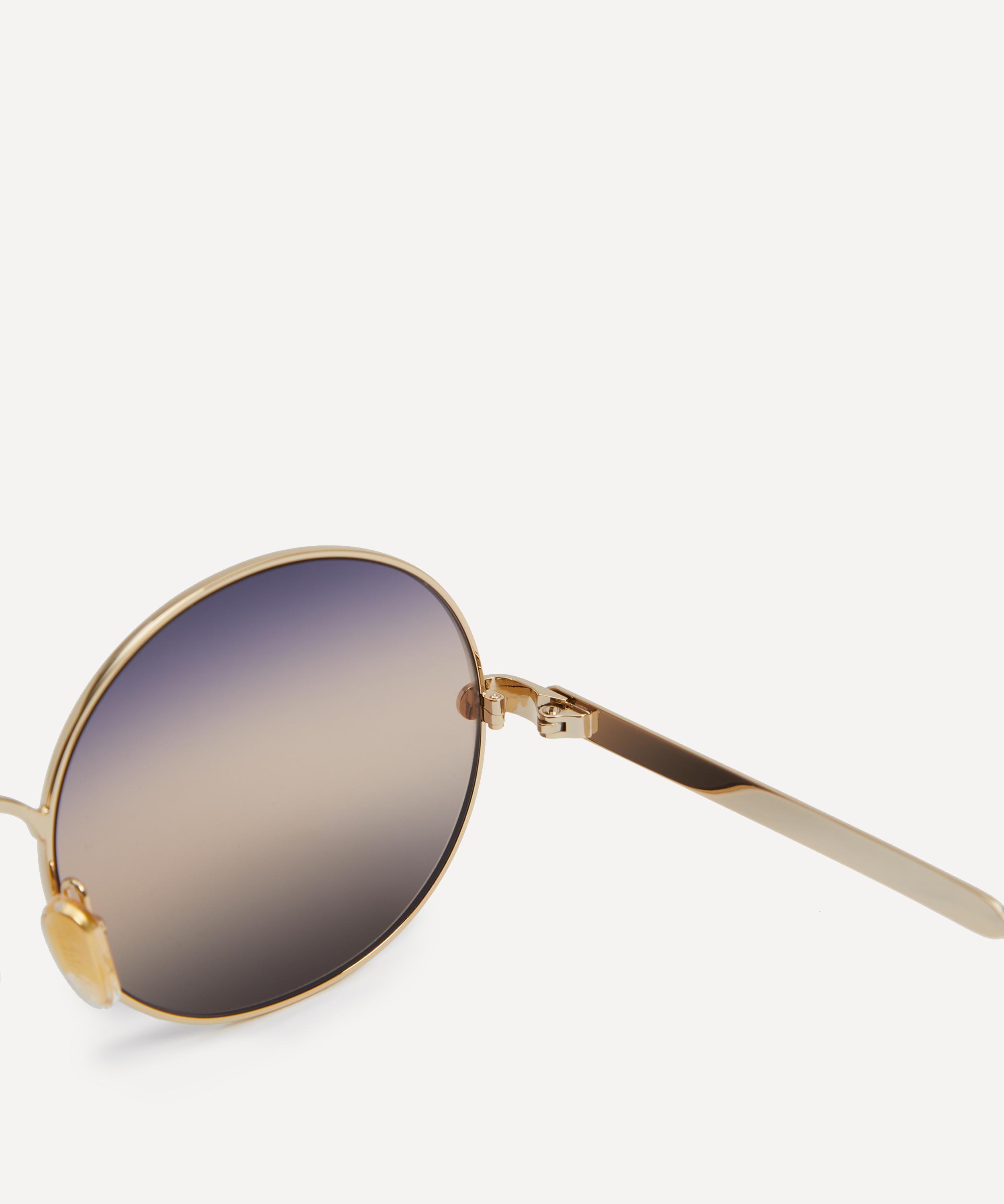 Chloé - Oversized Round Metal Sunglasses image number 2