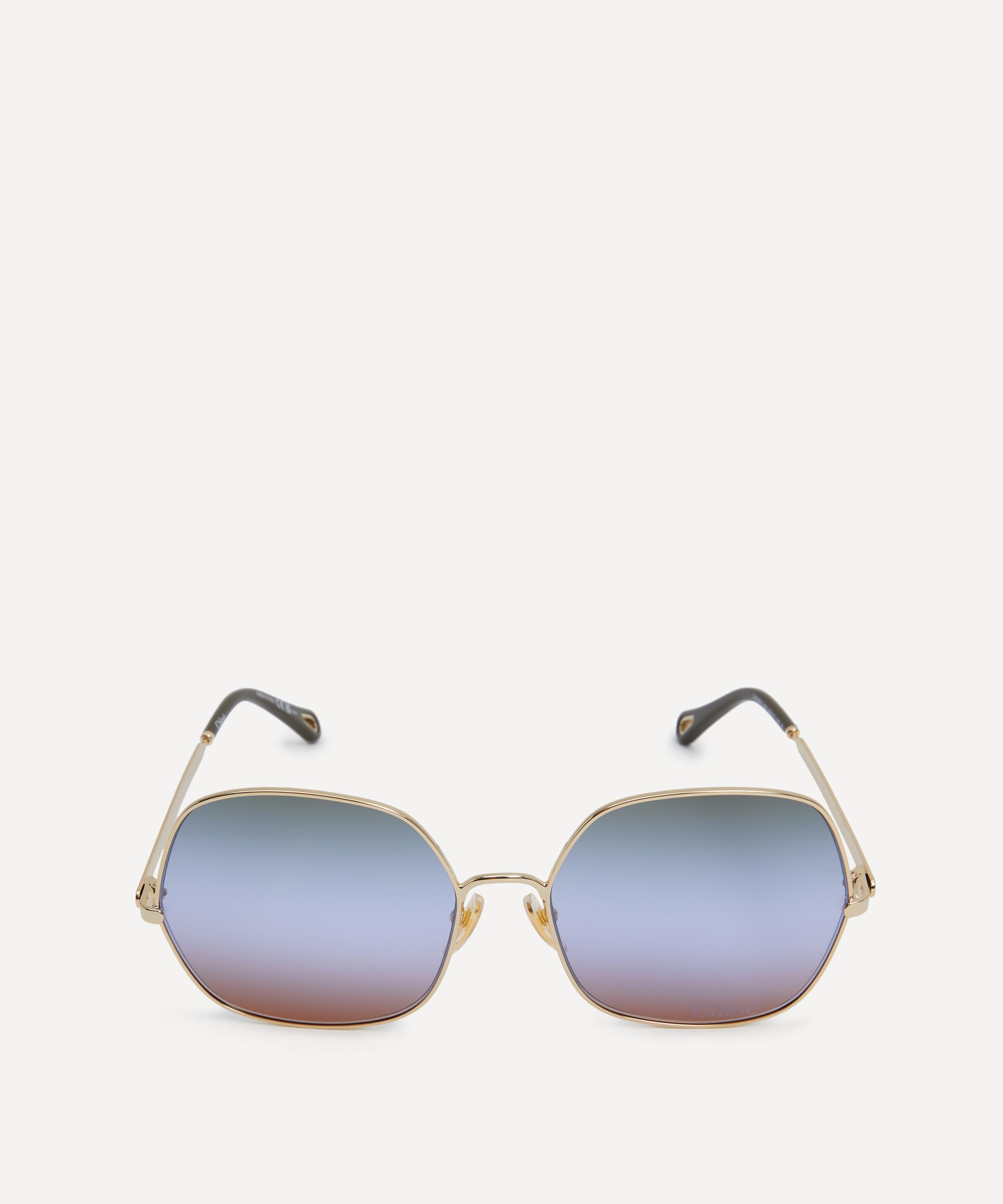 Chloé - Oversized Square Metal Sunglasses image number 0