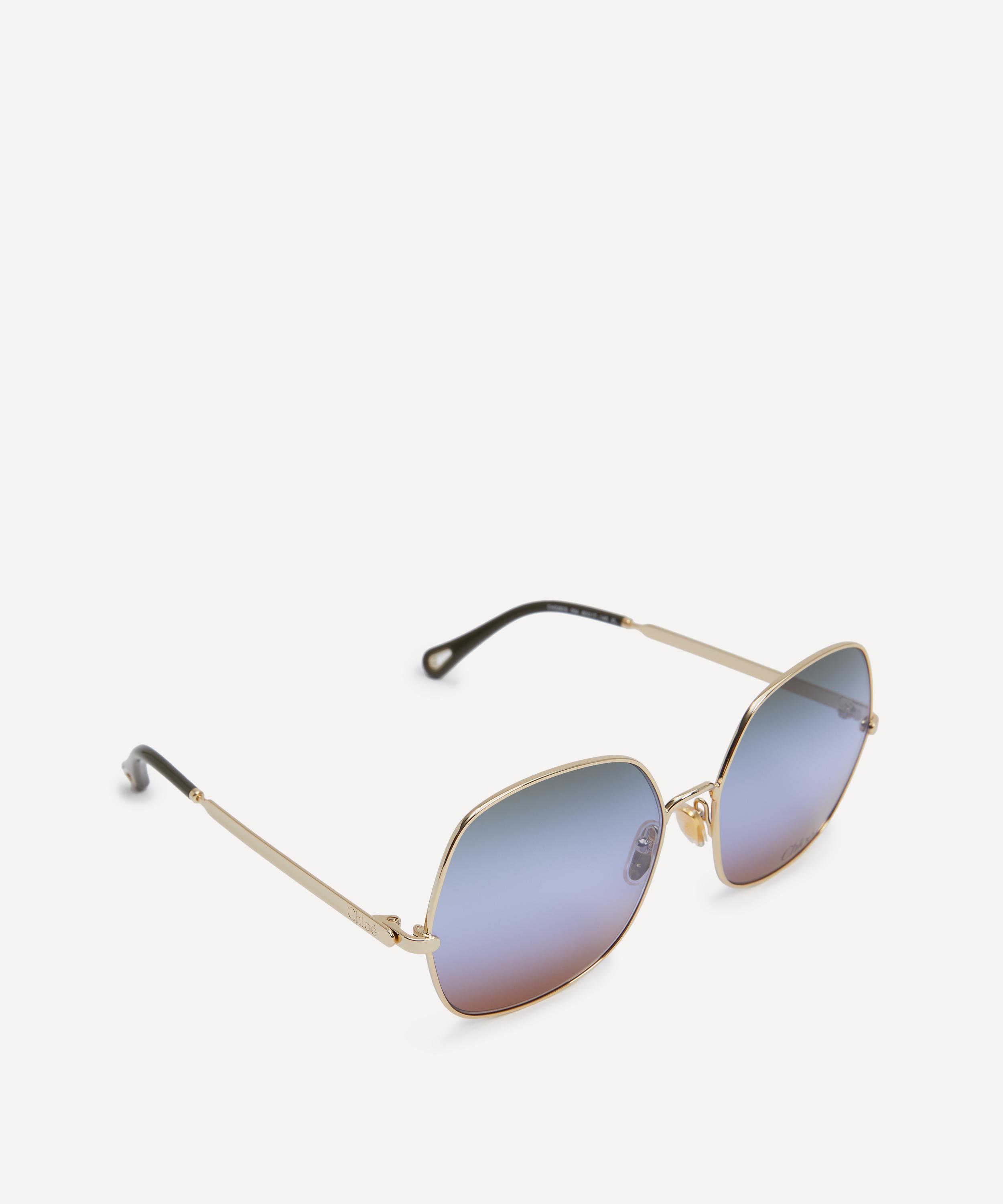 Chloé - Oversized Square Metal Sunglasses image number 1