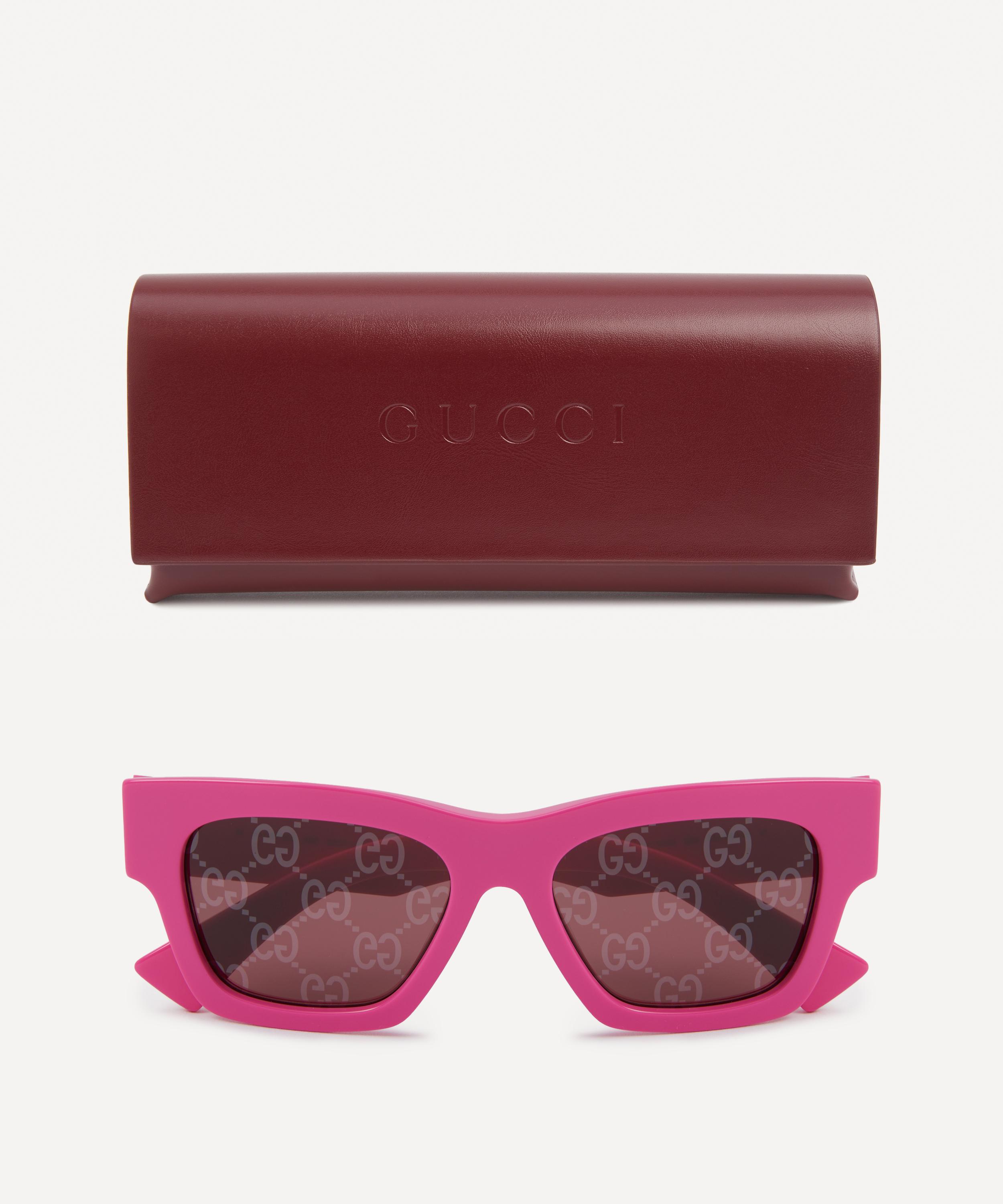 Gucci - Logo Lens Oversized Square Sunglasses image number 3