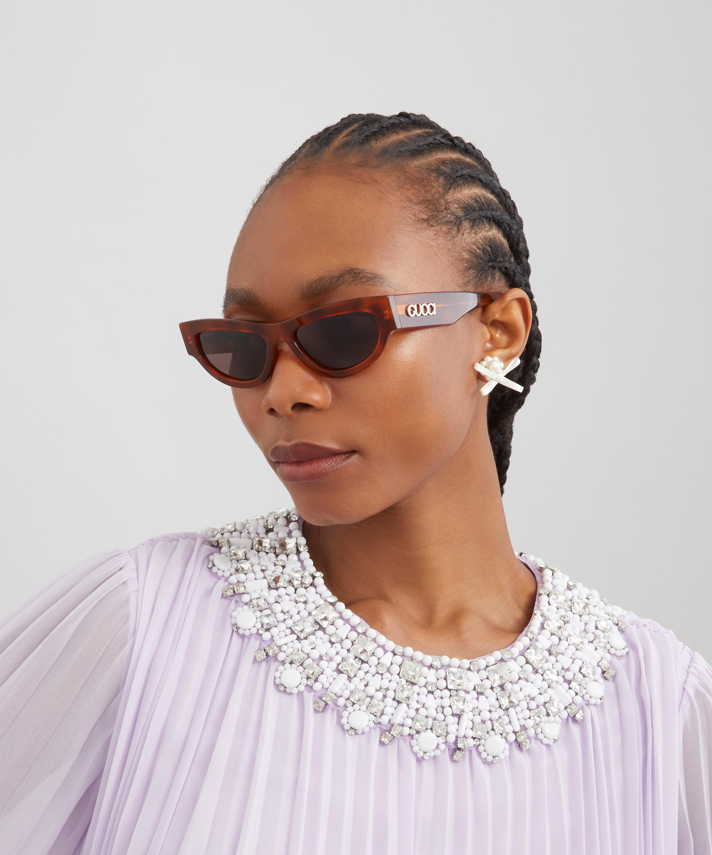Gucci - Narrow Cat-Eye Sunglasses image number 1