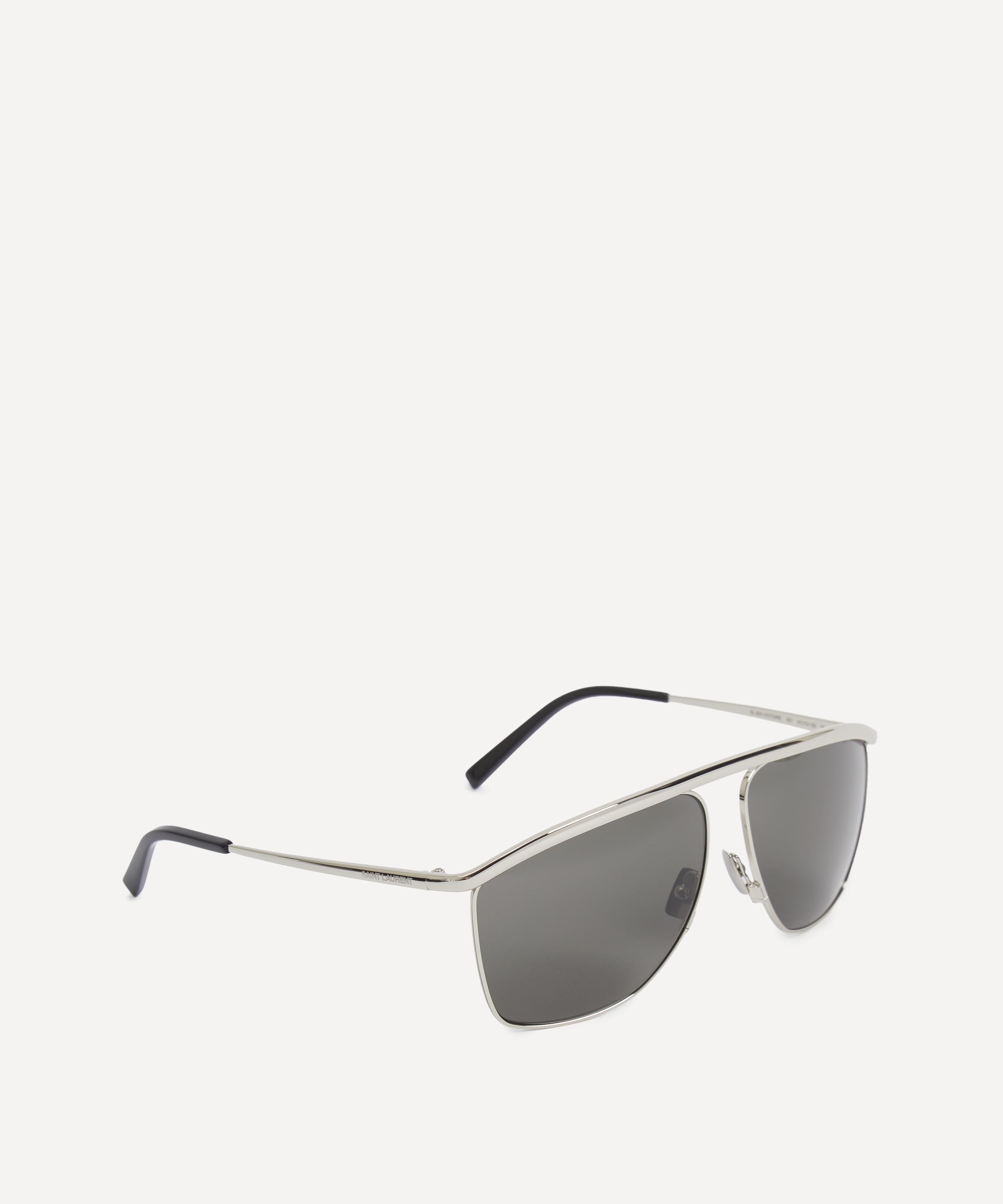 Saint Laurent - Victoire Metal Aviator Sunglasses image number 1