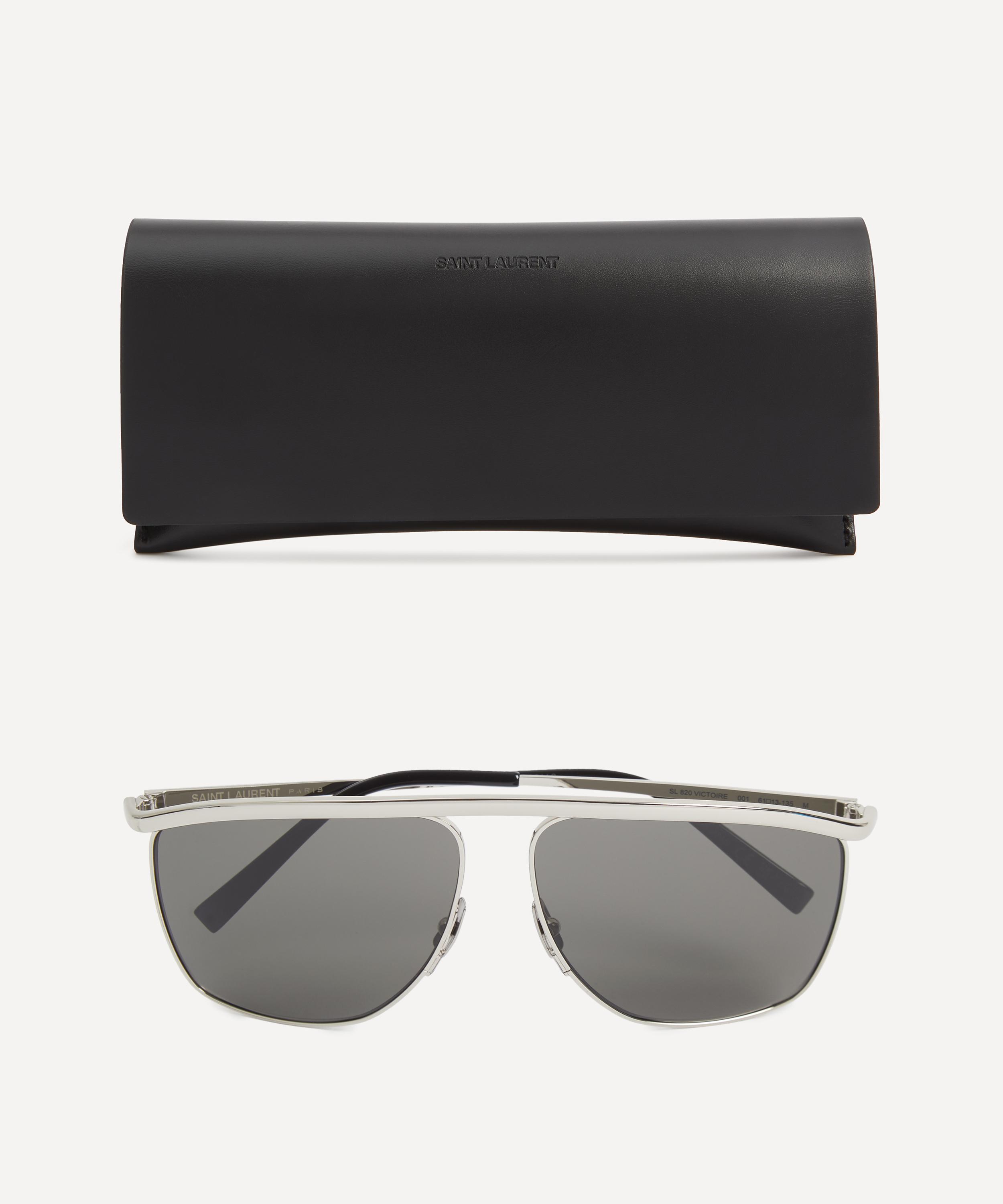 Saint Laurent - Victoire Metal Aviator Sunglasses image number 3