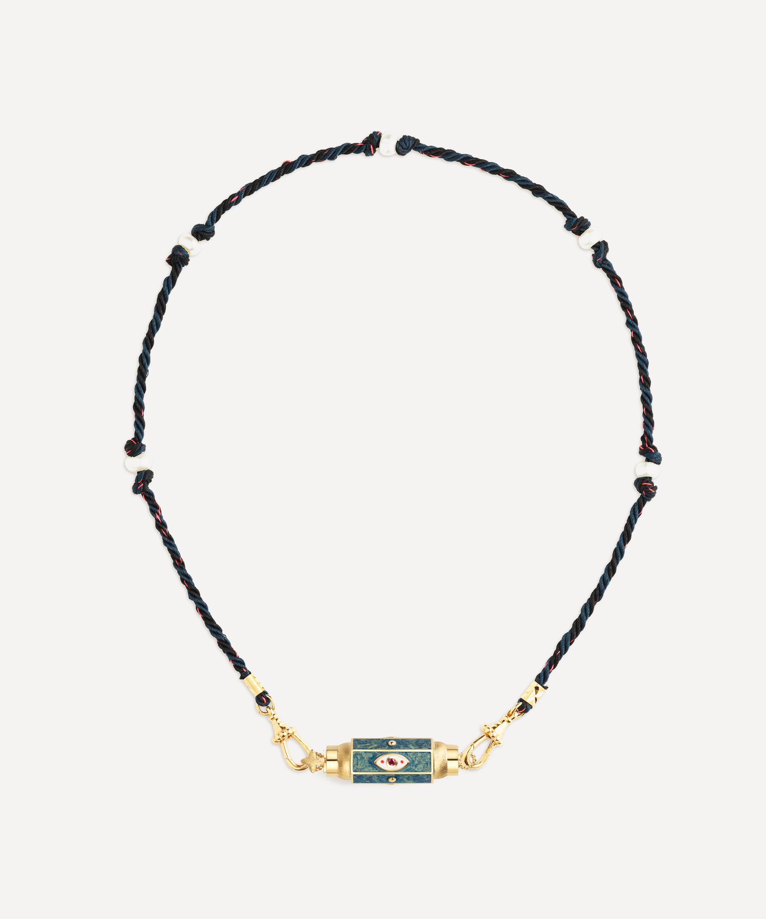 Marie Lichtenberg - 14ct Gold Evil Eye Baby Locket Necklace