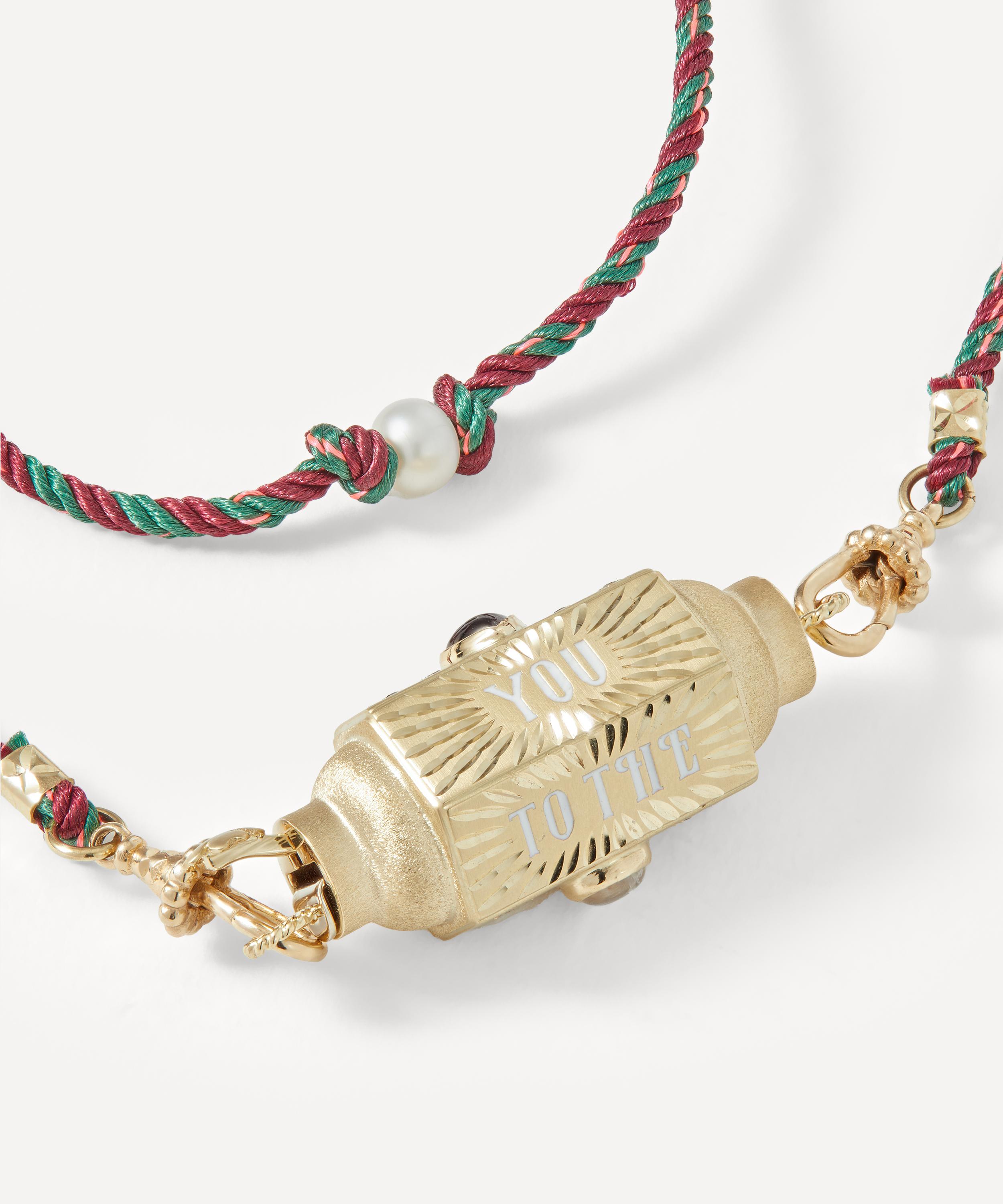 Marie Lichtenberg - 14ct Gold Love You Diamond Locket Necklace image number 2