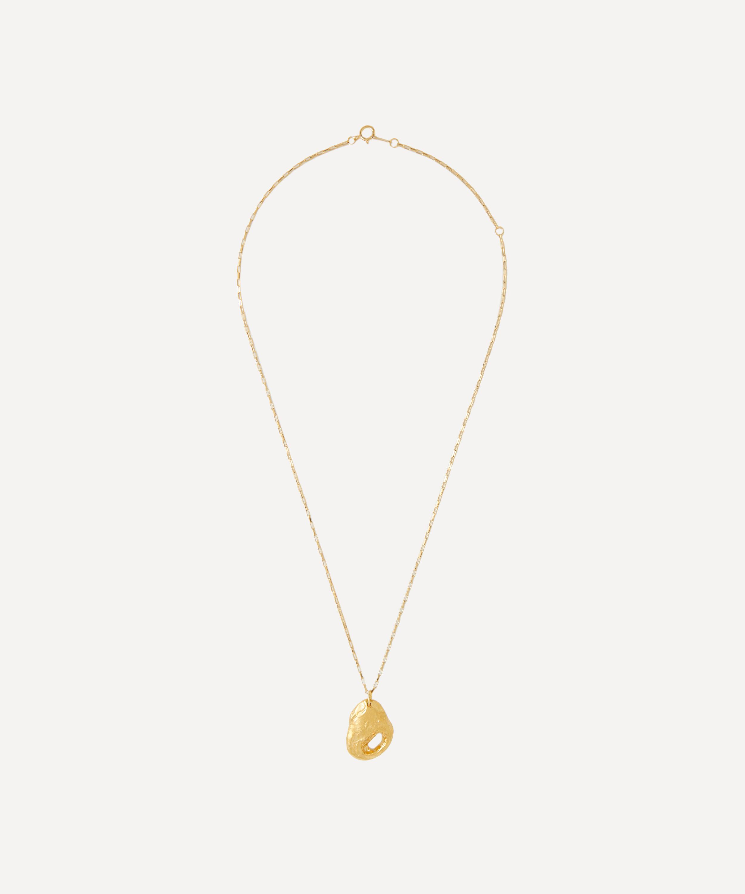 Alighieri - 24ct Gold-Plated Clouds in Your Mind Pendant Necklace image number 1