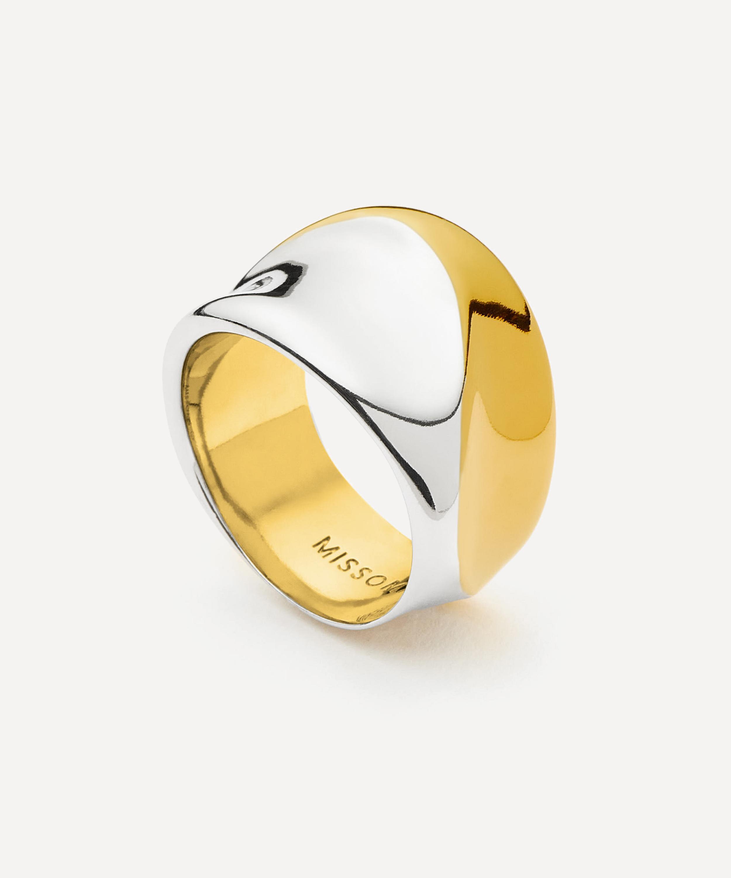 Missoma - Mixed Metal Sculptural Molten Statement Ring image number 0