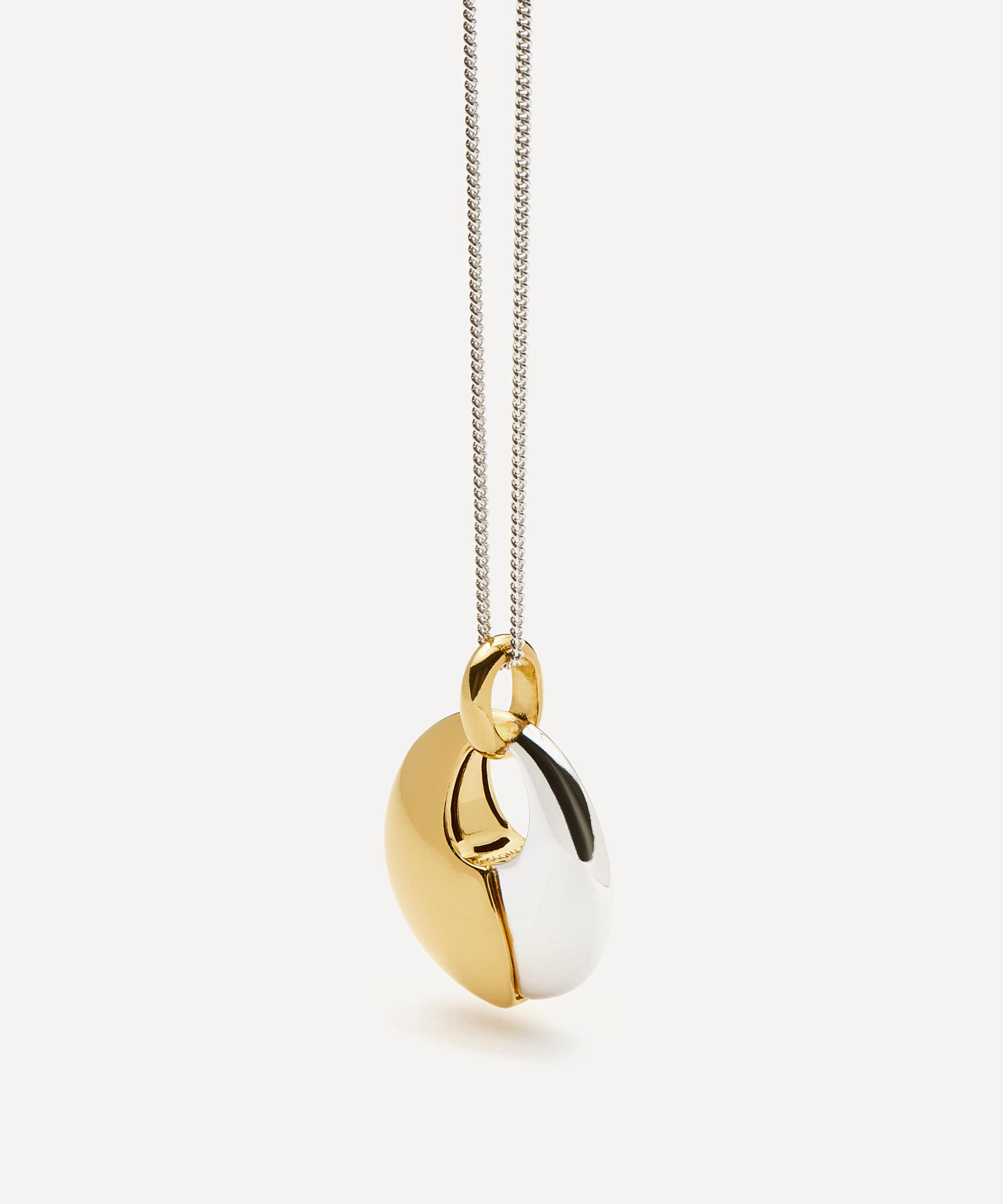 Missoma - Mixed Metal Sculptural Pebble Pendant Necklace Set image number 5