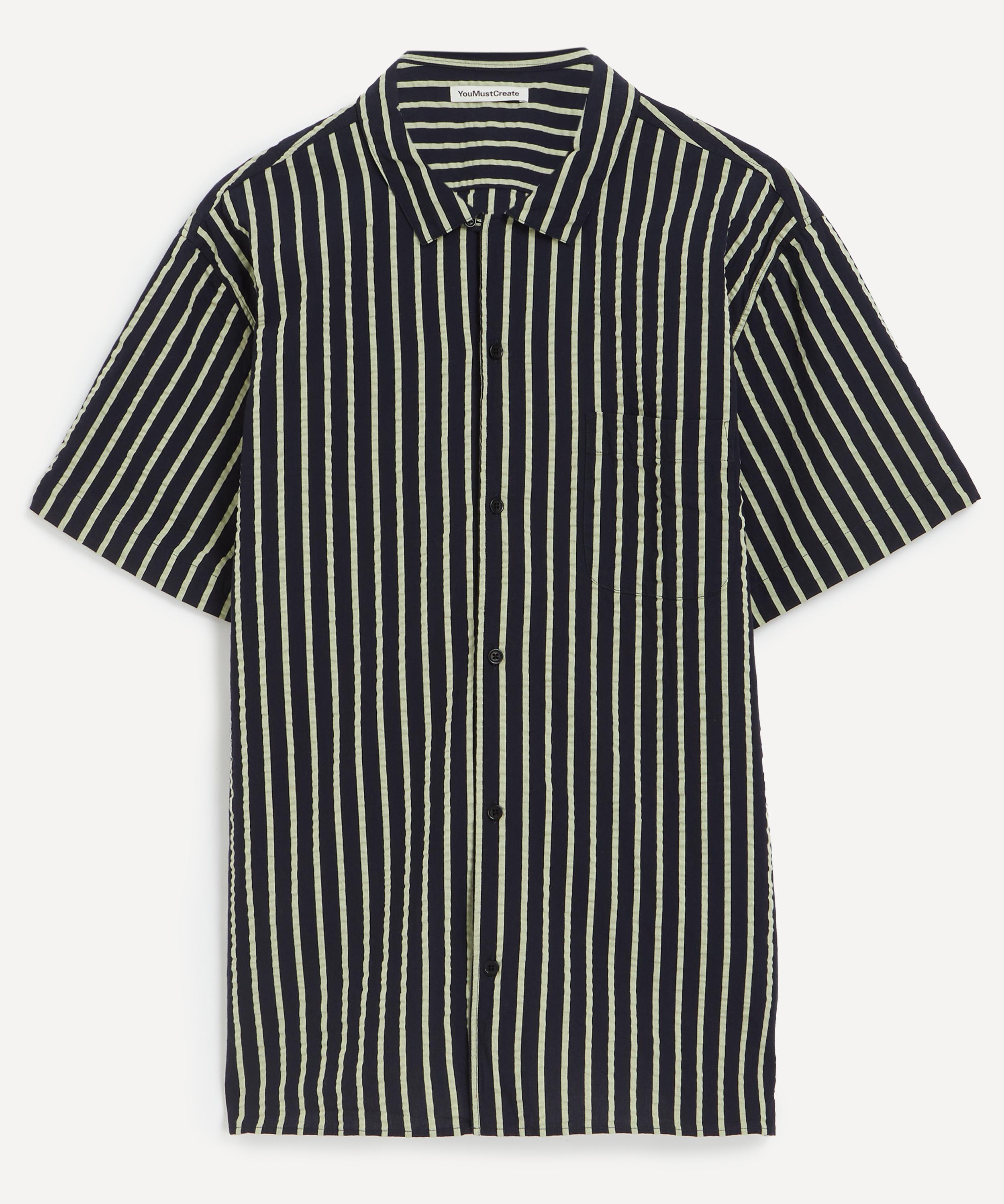 YMC - Malick Short-Sleeve Striped Shirt image number 0