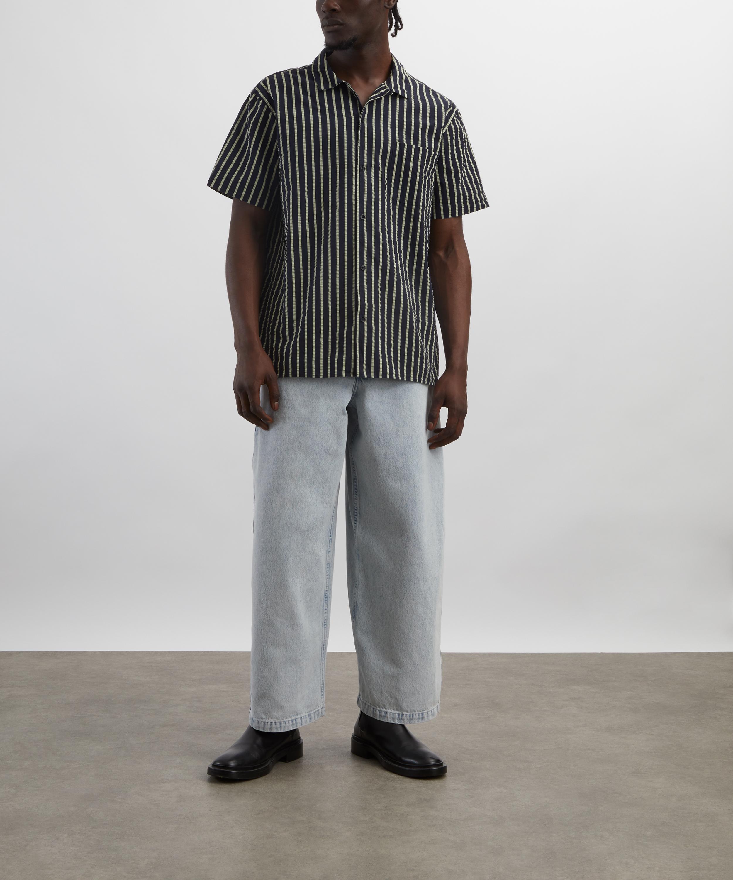 YMC - Malick Short-Sleeve Striped Shirt image number 1