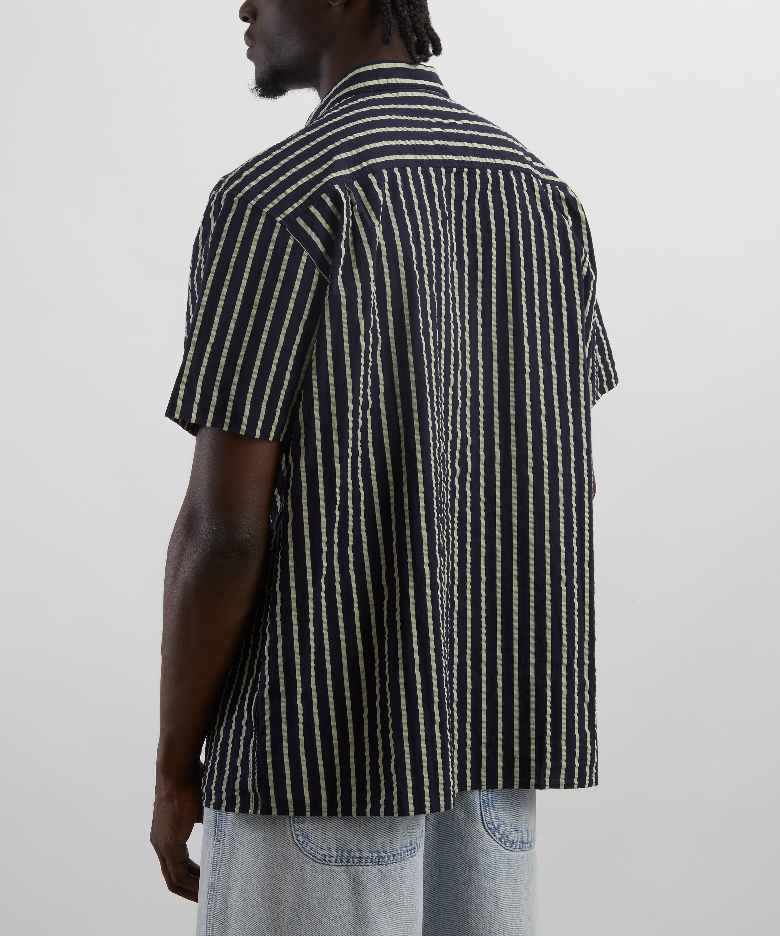 YMC - Malick Short-Sleeve Striped Shirt image number 3