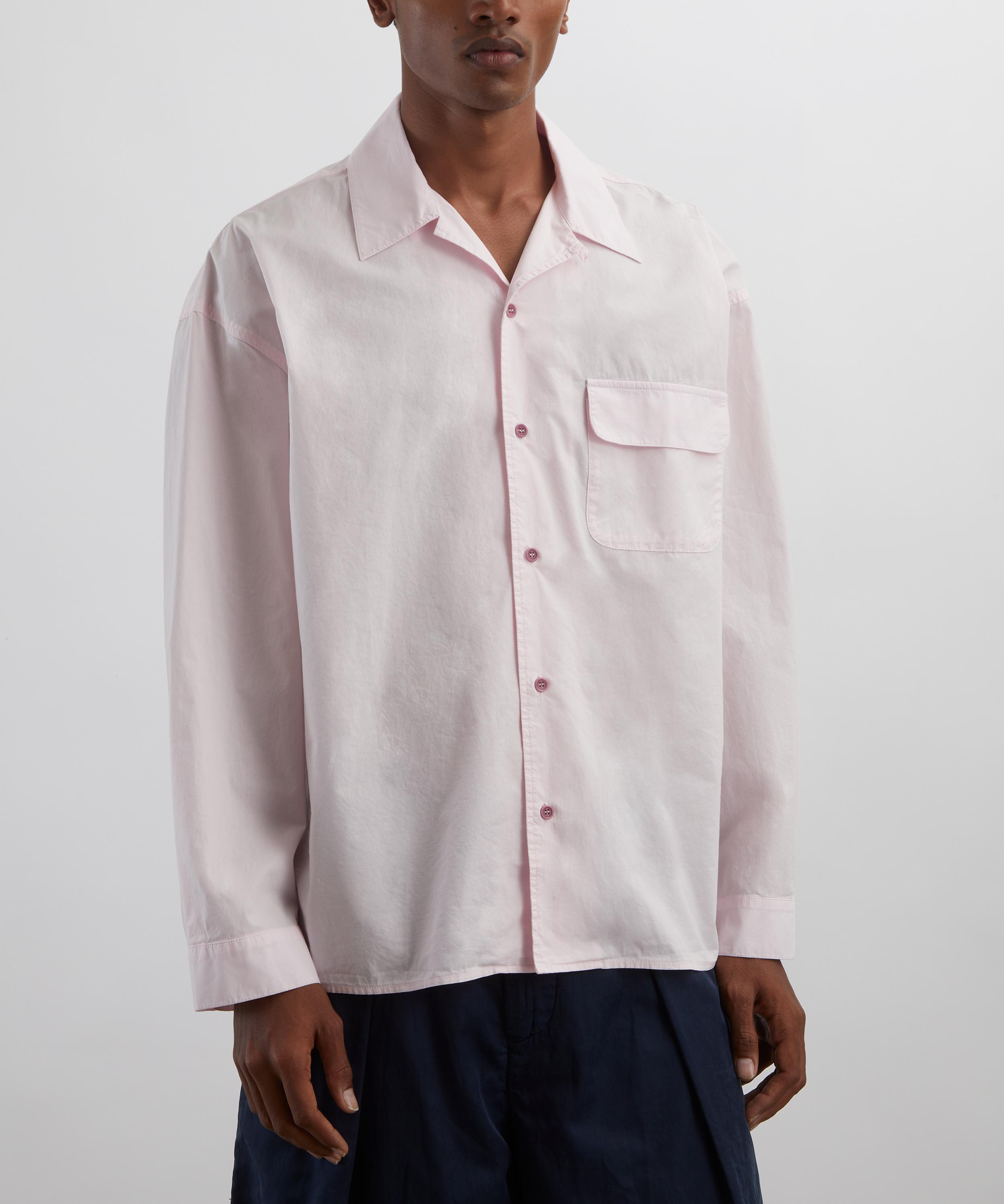 YMC - Light Pink Wray Boxy Long-Sleeve Shirt image number 2