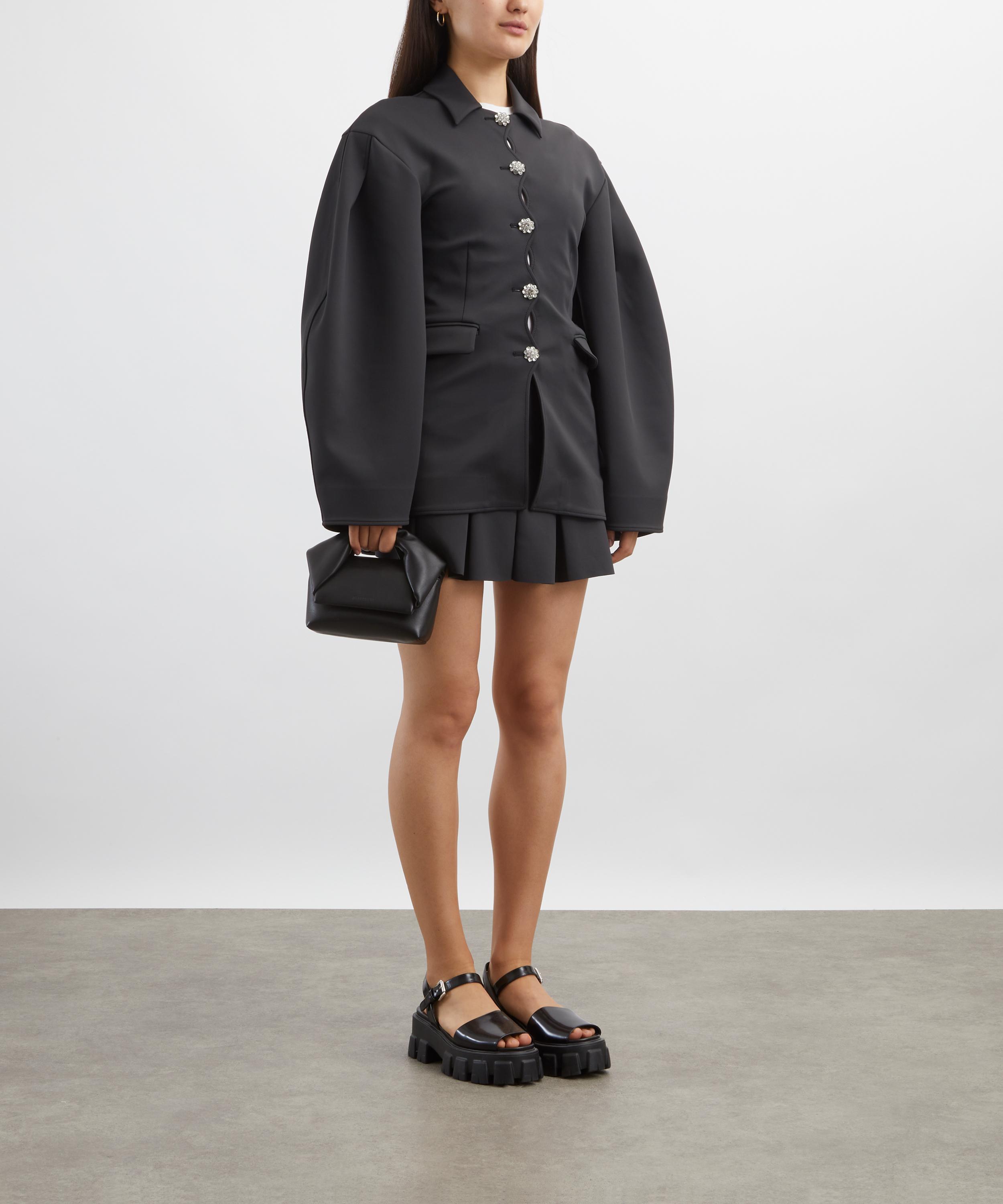 Ganni - Black Structured Neoprene Jacket image number 1
