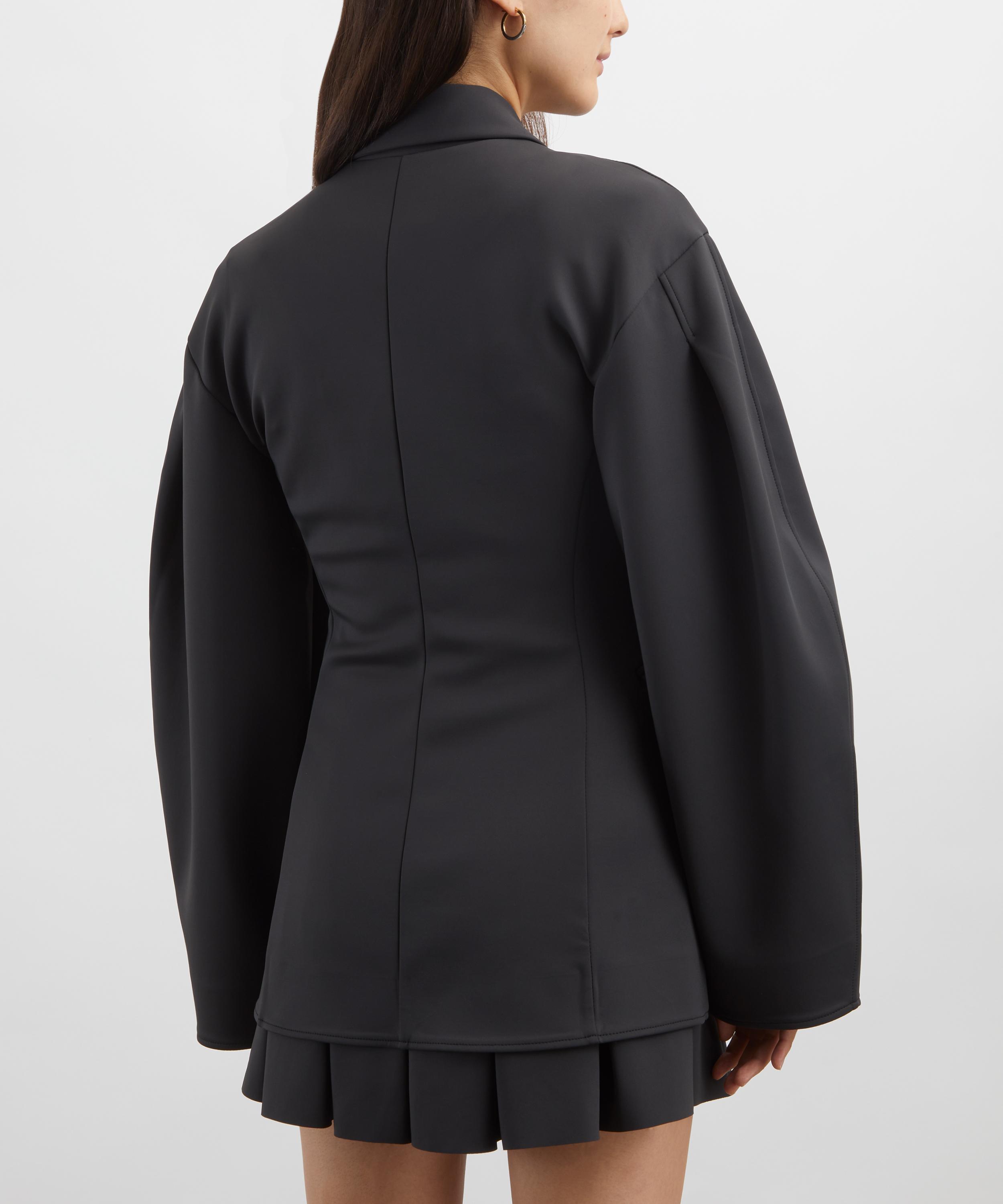 Ganni - Black Structured Neoprene Jacket image number 3