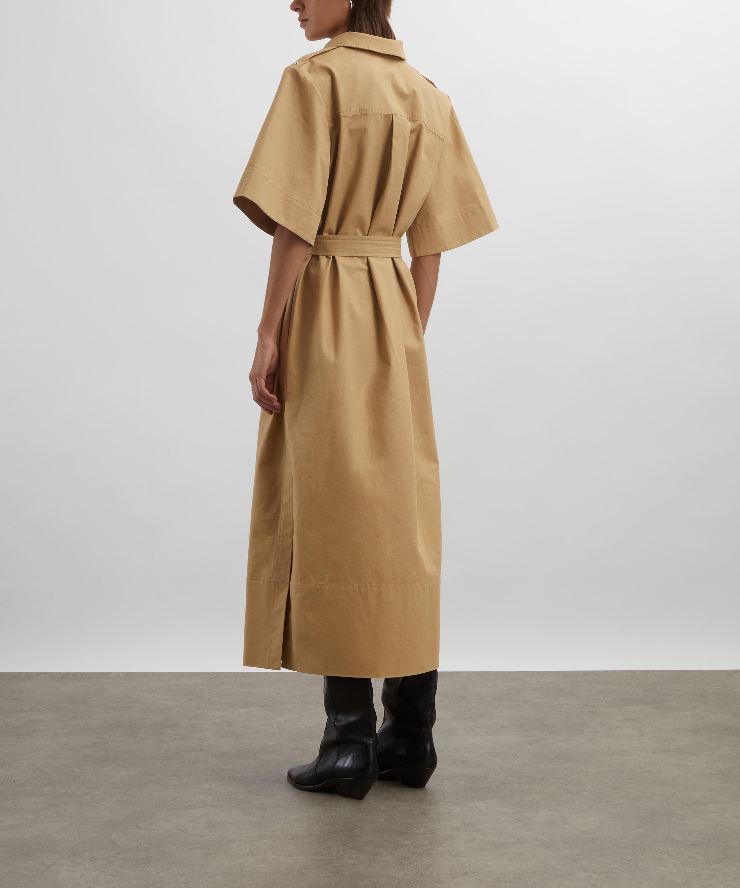 Ganni - Beige Stretch Cotton Dress image number 3